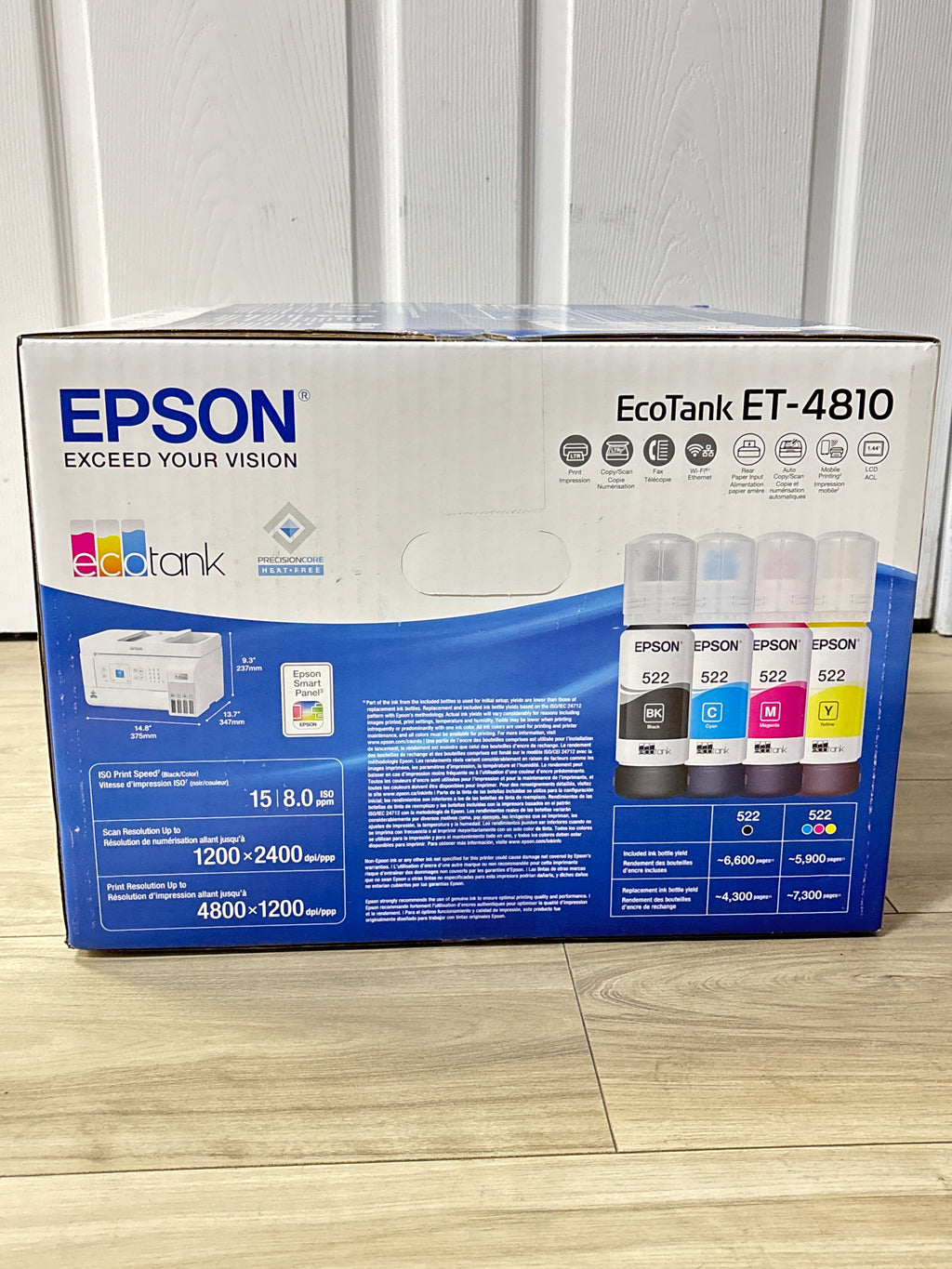Epson EcoTank ET-4810 Supertank Color All-in-One Wi-Fi - New