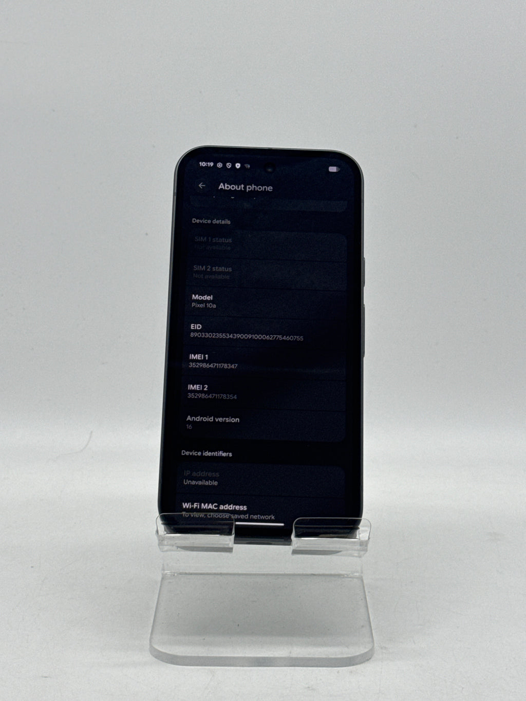 Google Pixel 10a 128GB Obsidian Verizon - For Parts