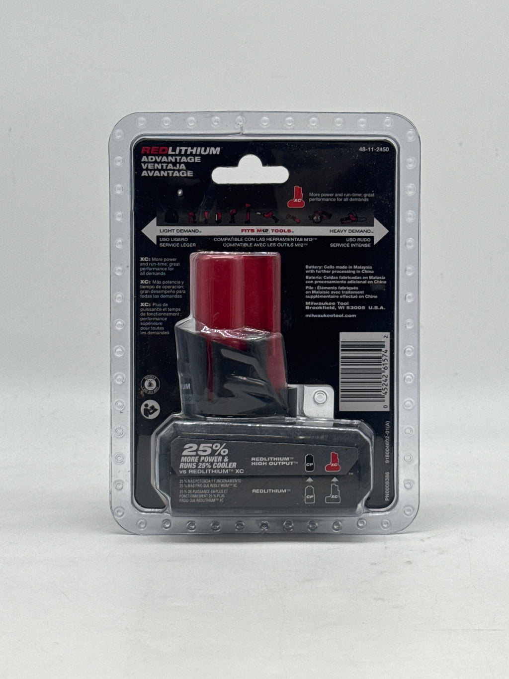 Milwaukee M12 48-11-2450 12V 5Ah Li-Ion Battery New in Box