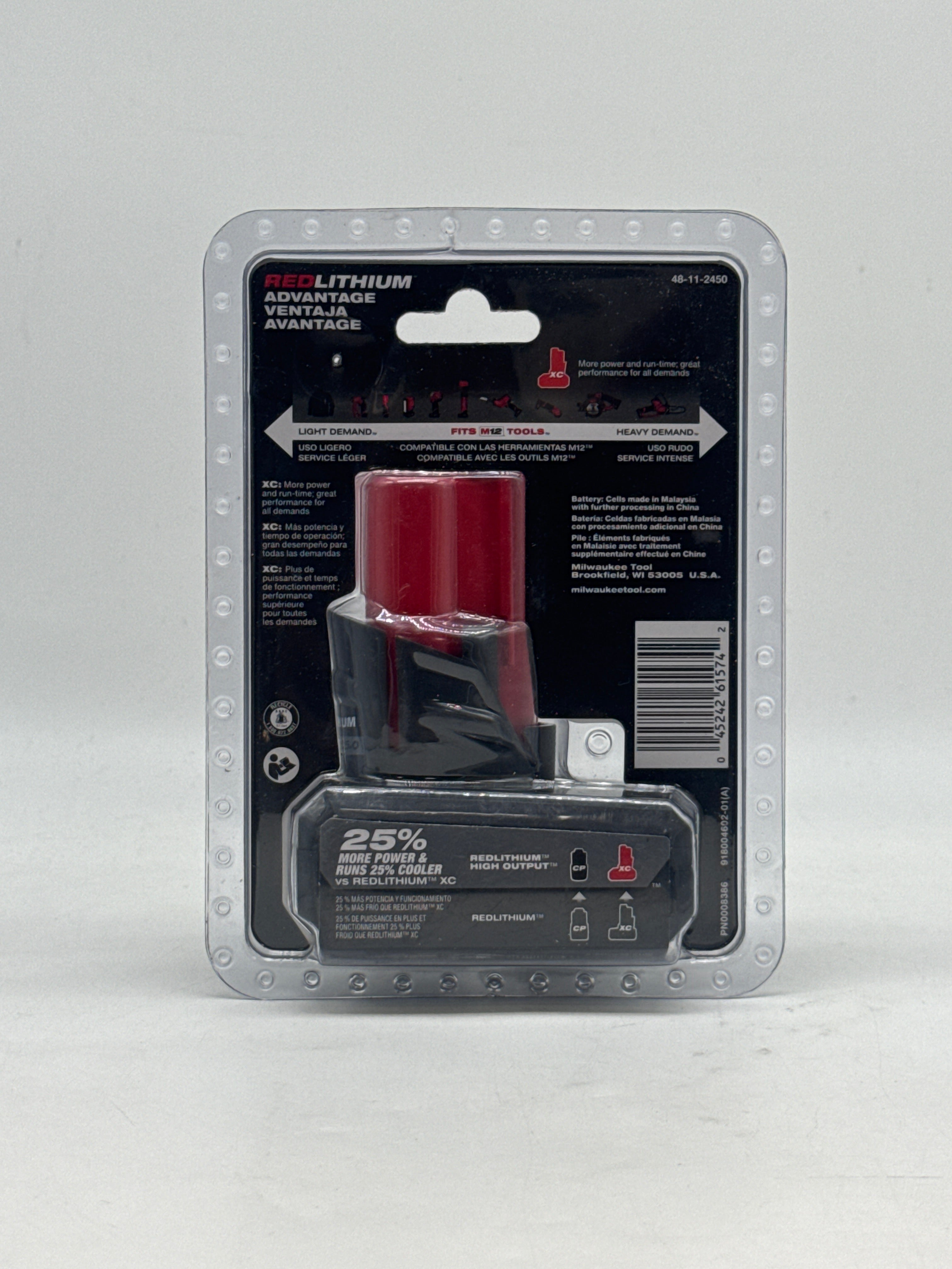 Milwaukee M12 48-11-2450 12V 5Ah Li-Ion Battery New in Box