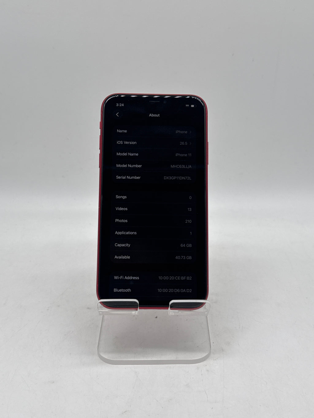 Apple iPhone 11 6.1" A2111 64GB Red Unlocked - Used