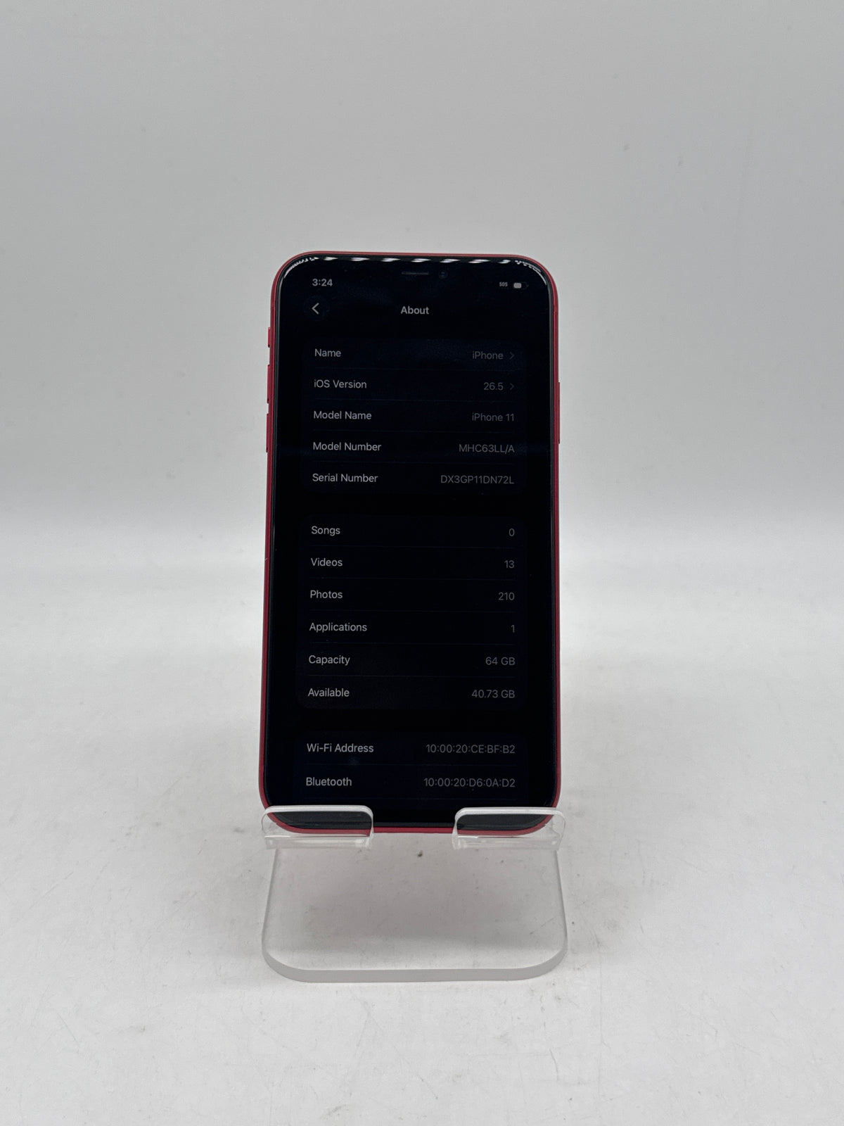 Apple iPhone 11 6.1" A2111 64GB Red Unlocked - Used