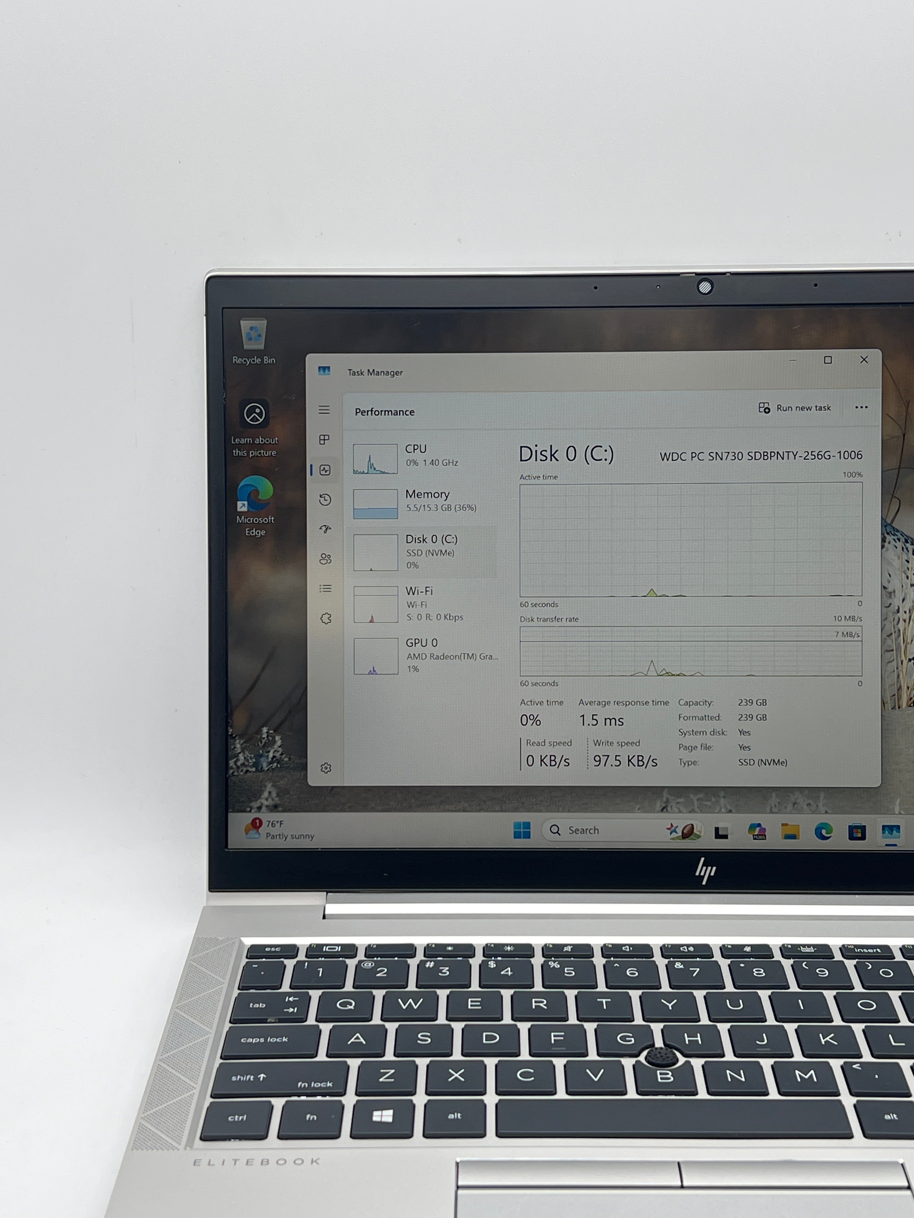 HP Elitebook 845 G7 Ryzen 5 Pro 4650U 16GB RAM 256GB SSD