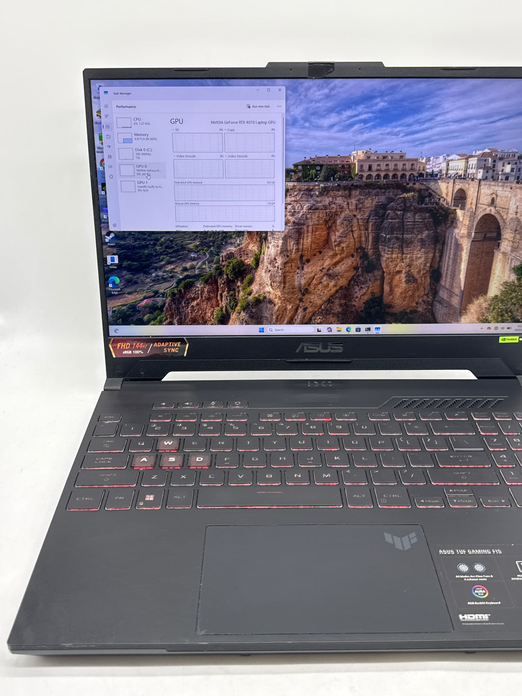Asus TUF Gaming F15 FX507ZI4 i7-12700H 16GB 1TB SSD RTX 4070 - Used