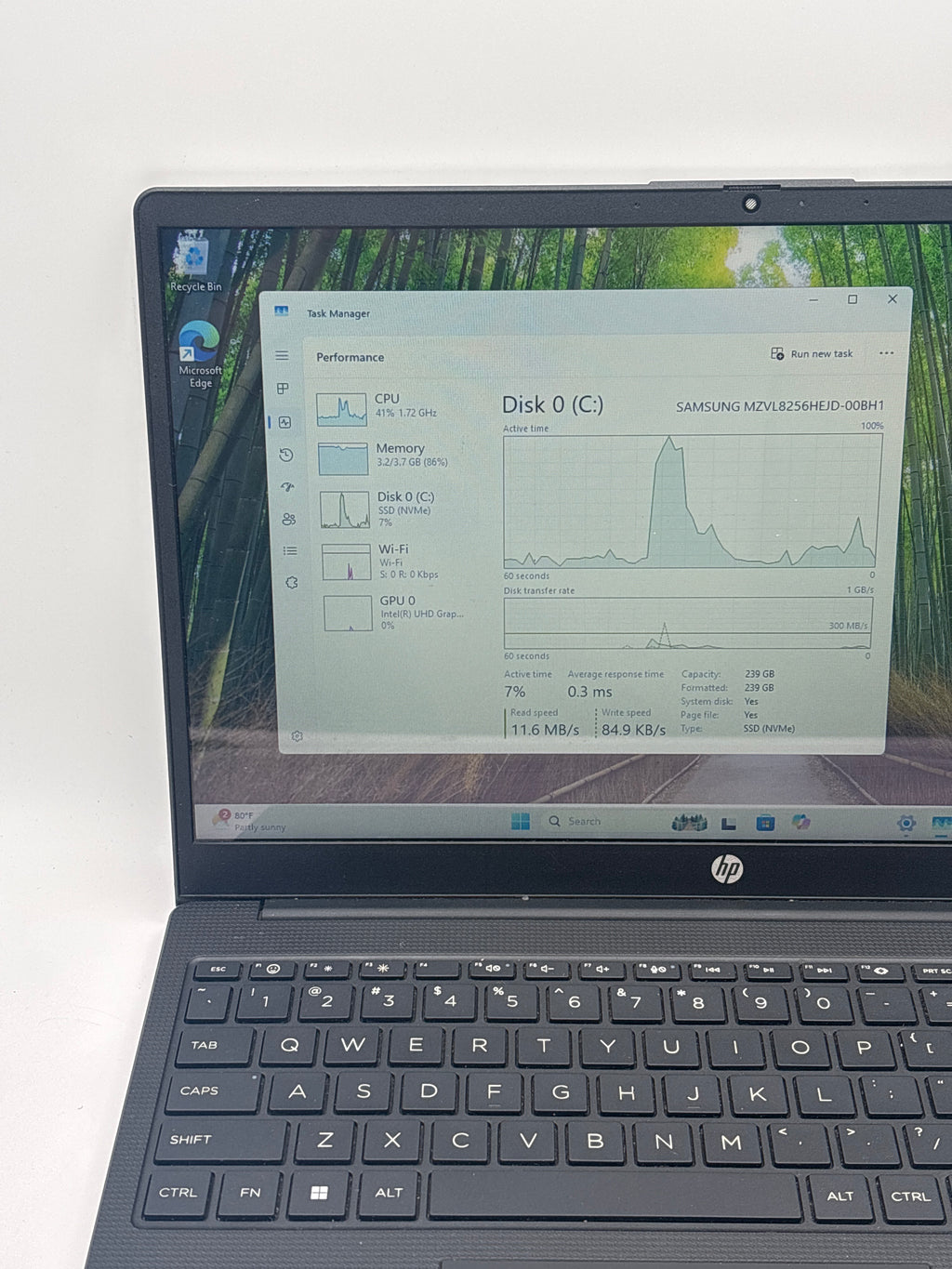 HP 15-fd0374nr Touch Intel N200 4GB RAM 256GB SSD