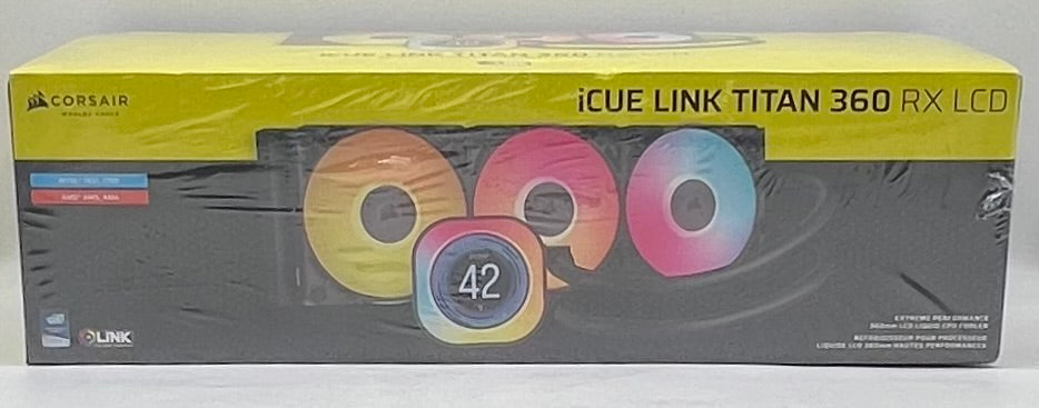 CORSAIR iCUE LINK TITAN 360 RX LCD - New In Box