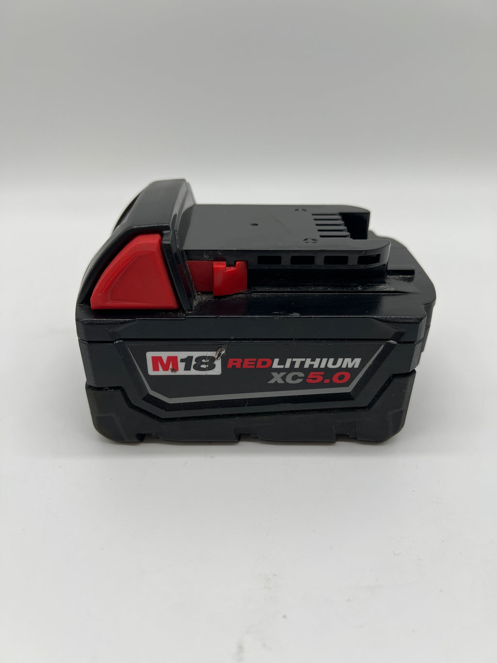 Milwaukee M 18 Red Lithium XC 5.0 AH Battery 18V Black Used