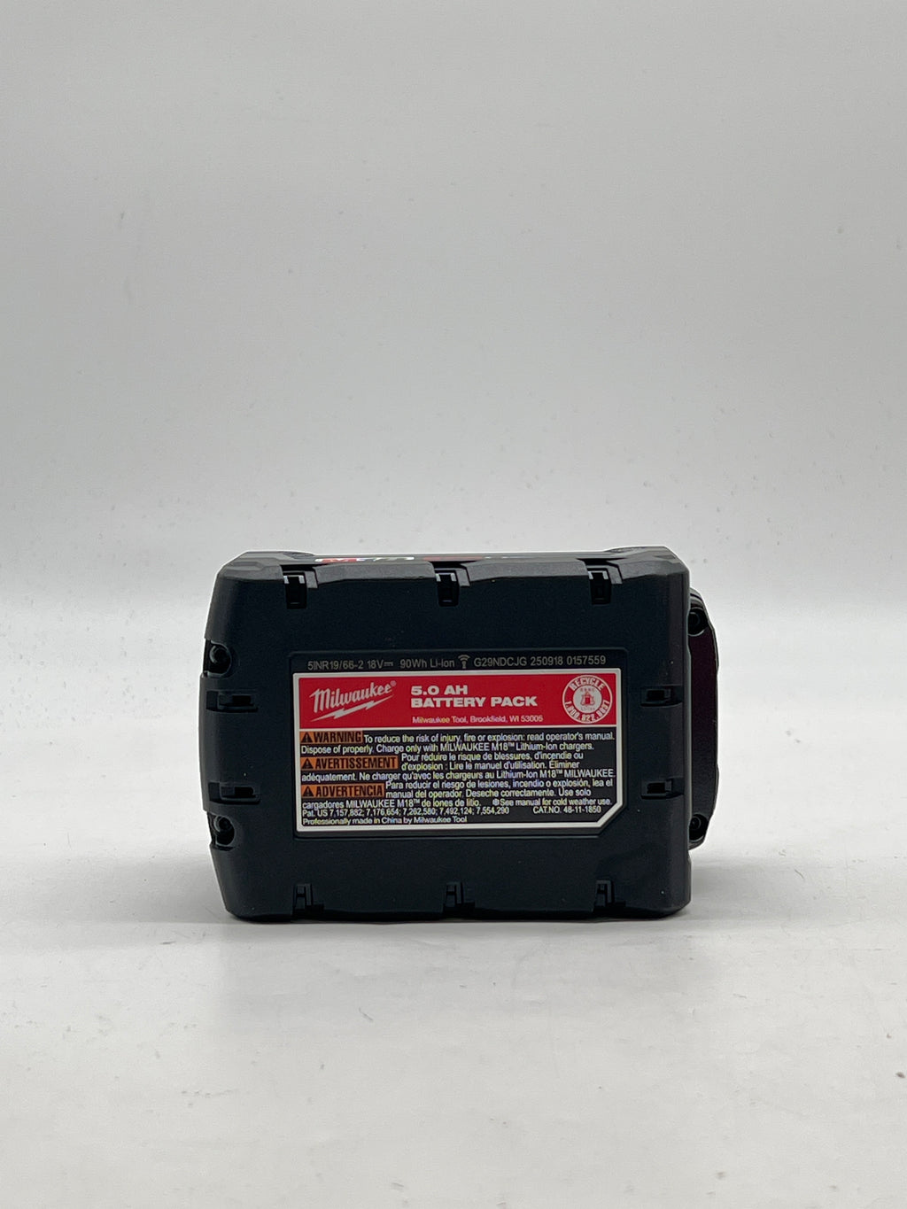 Milwaukee M12 M18 Multi-Voltage Charger + 2x REDLITHIUM XC5.0 5.0Ah - Used