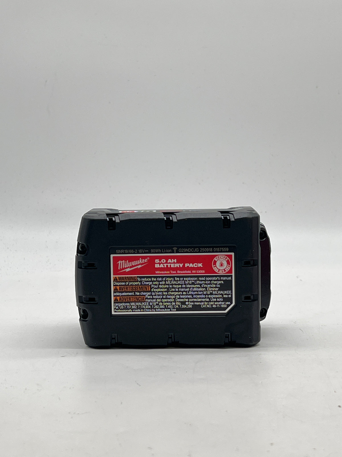 Milwaukee M12 M18 Multi-Voltage Charger + 2x REDLITHIUM XC5.0 5.0Ah - Used