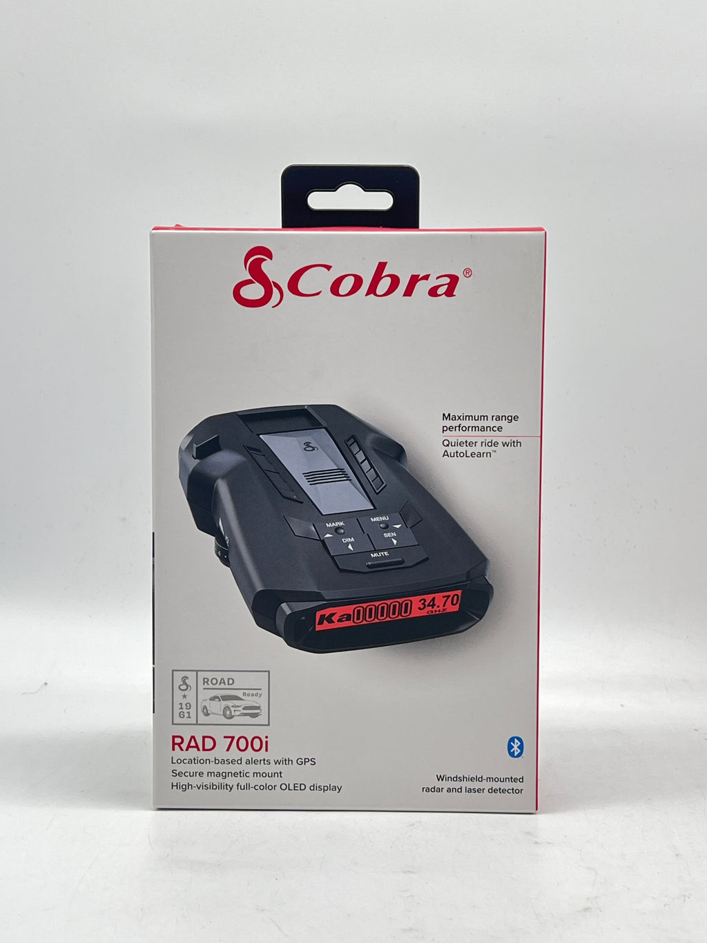 Cobra RAD 700i Radar Laser Detector GPS Bluetooth Black - New