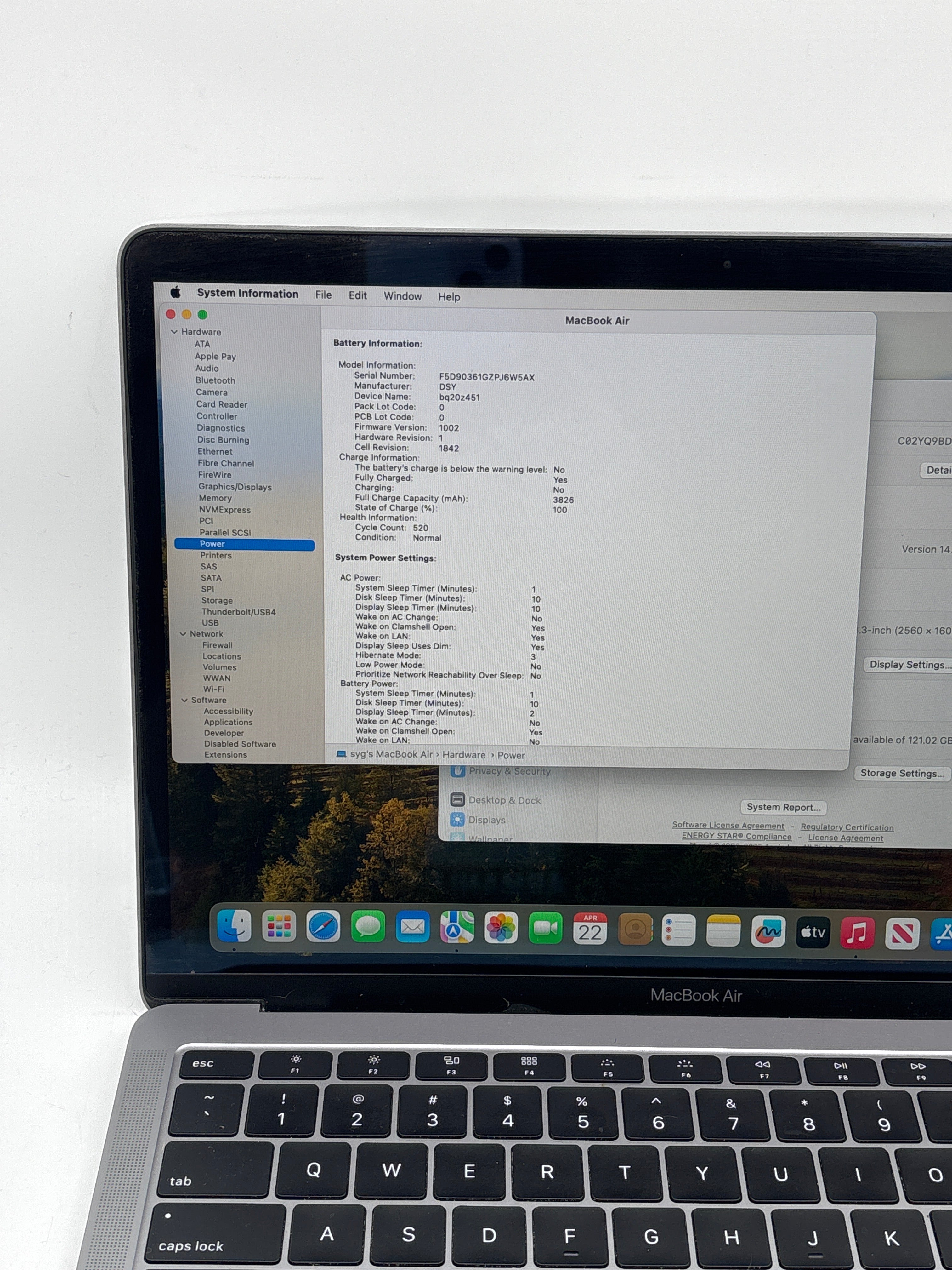 Apple MacBook Air 13" A1932 i5 8GB RAM 128GB SSD - Used