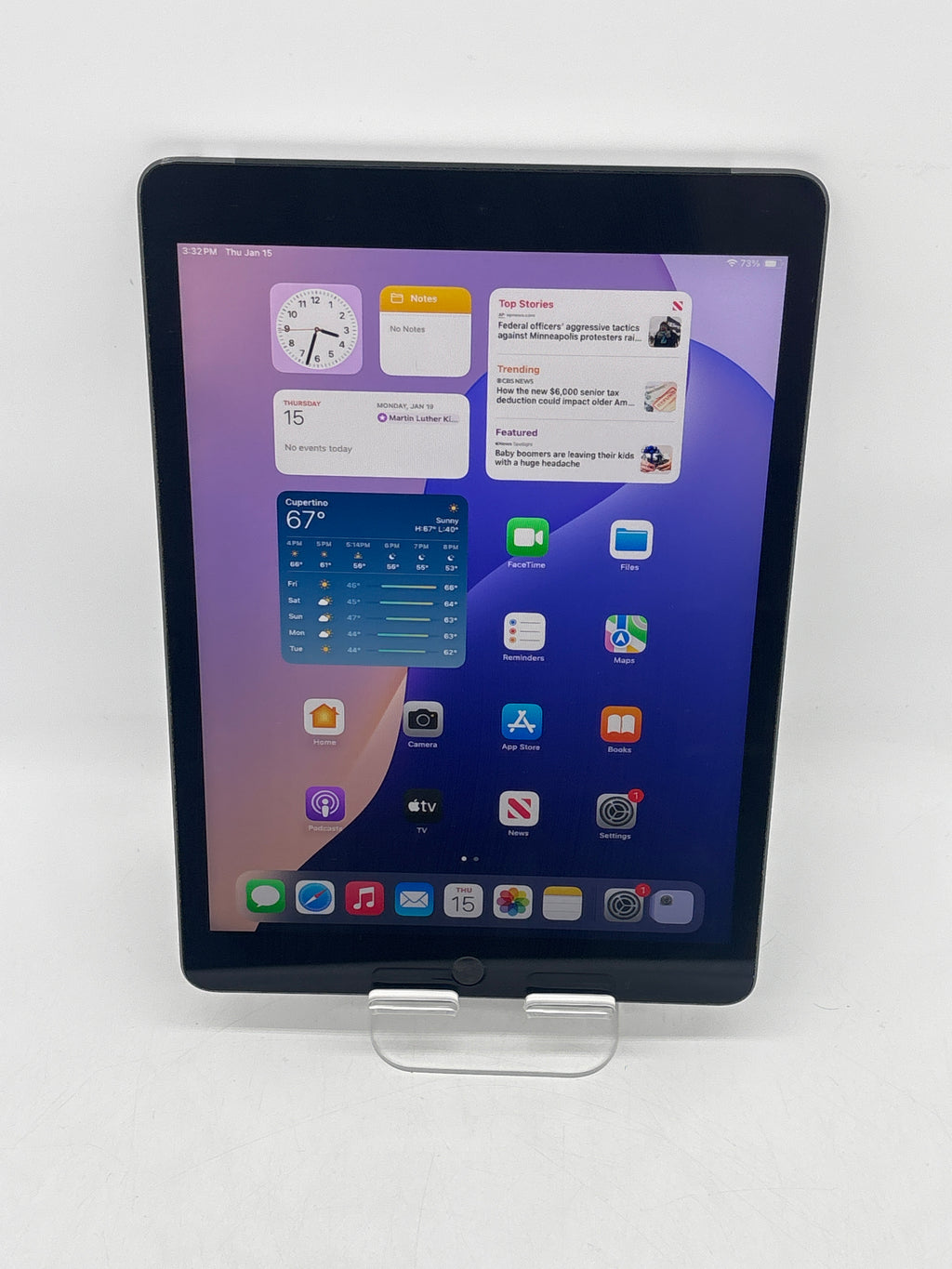 Apple iPad (9th Gen) A2603 10.2 in 256GB WiFi+Cellular Unlocked Space Gray