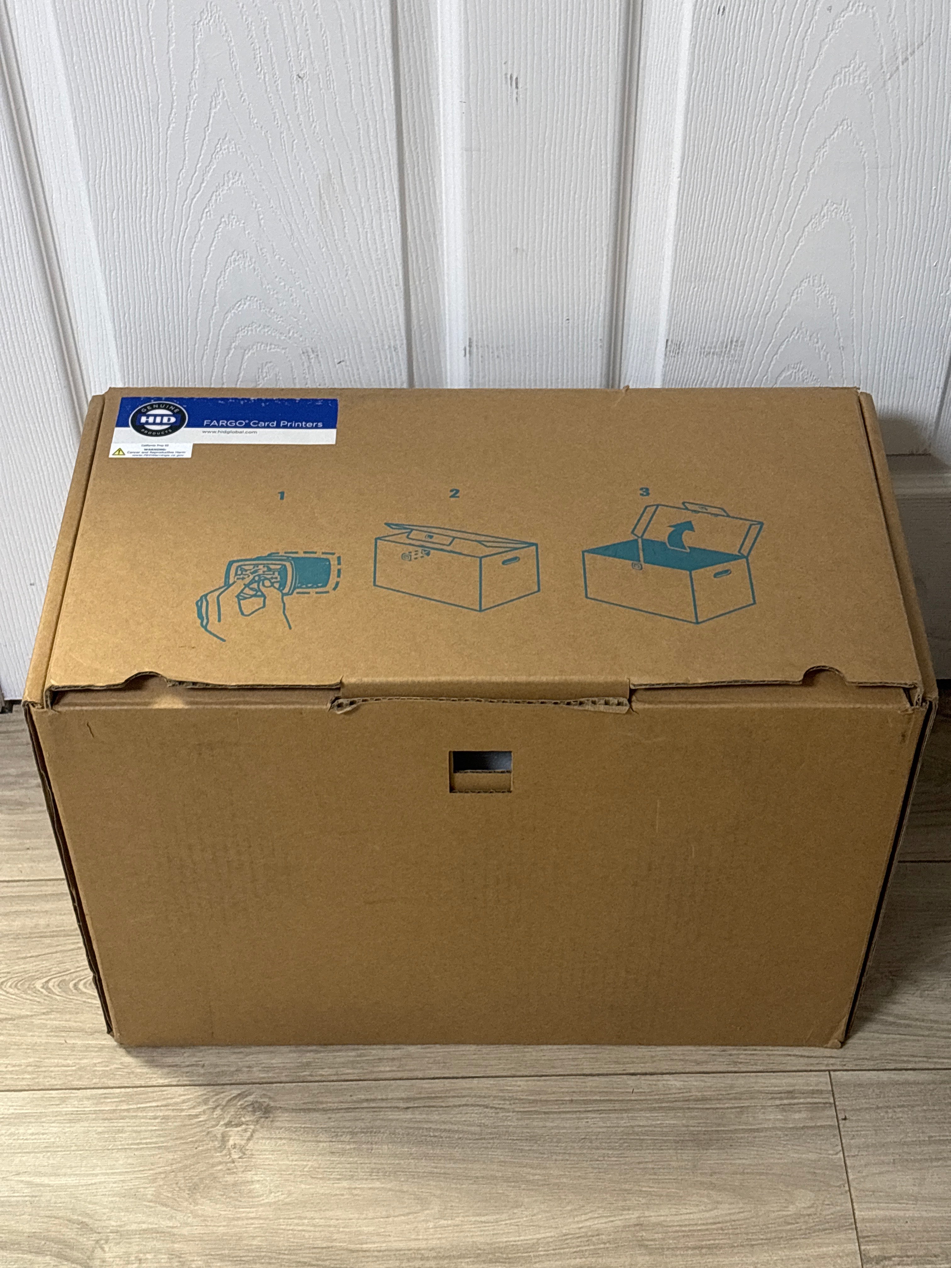 HID FARGO DTC1250e Card Printer Ethernet Gray - New Open Box