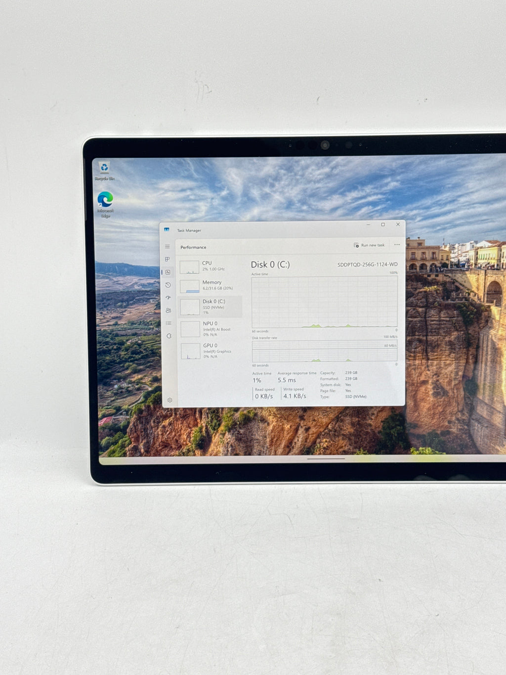 Microsoft Surface Pro 10 13" Intel Core Ultra 5 135U 32GB RAM 256GB SSD Wi-Fi - Used