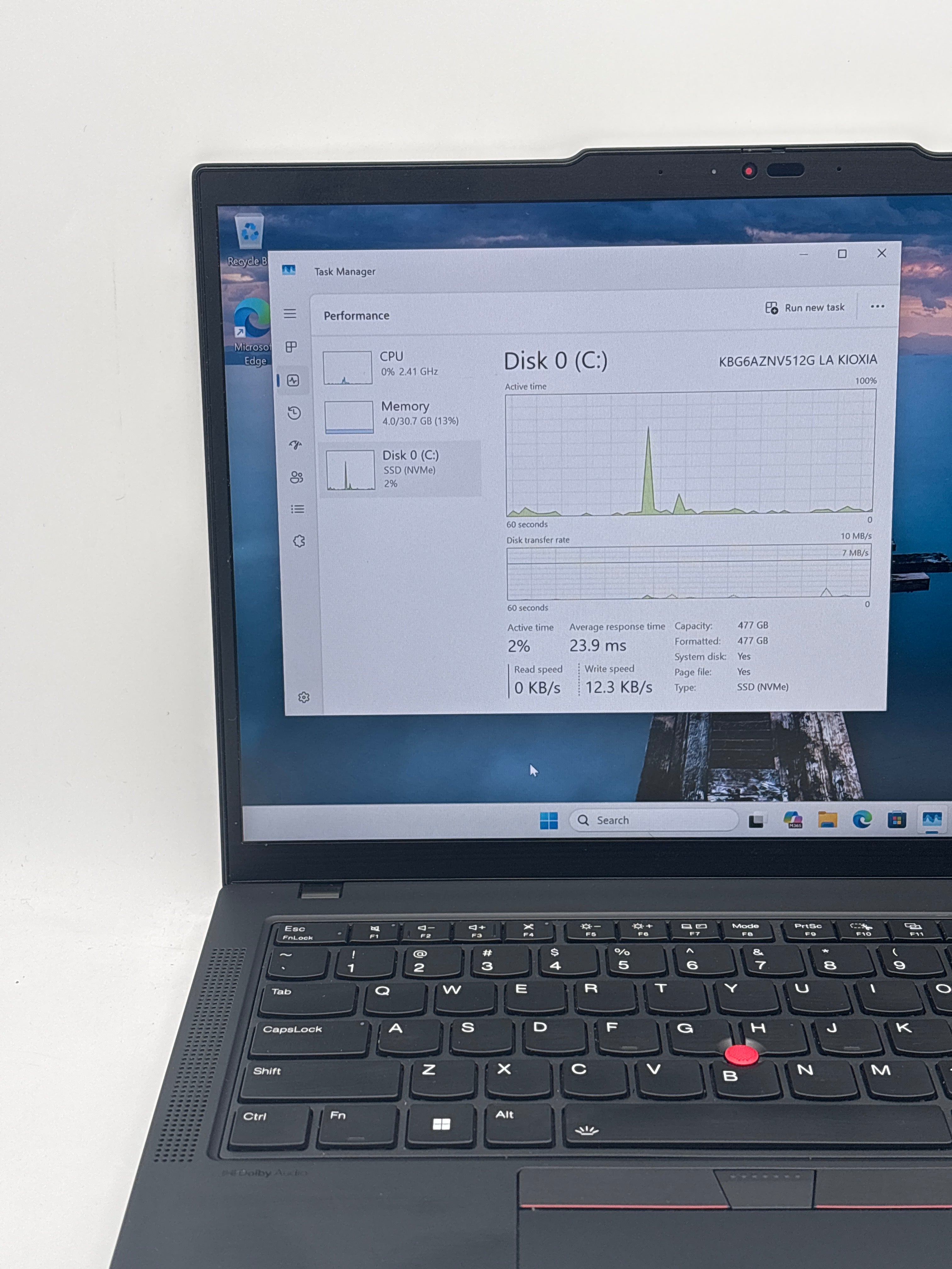 Lenovo ThinkPad T14 Gen 5 Ryzen 5 PRO 8540U 32GB RAM 512GB SSD - For Parts (Read)