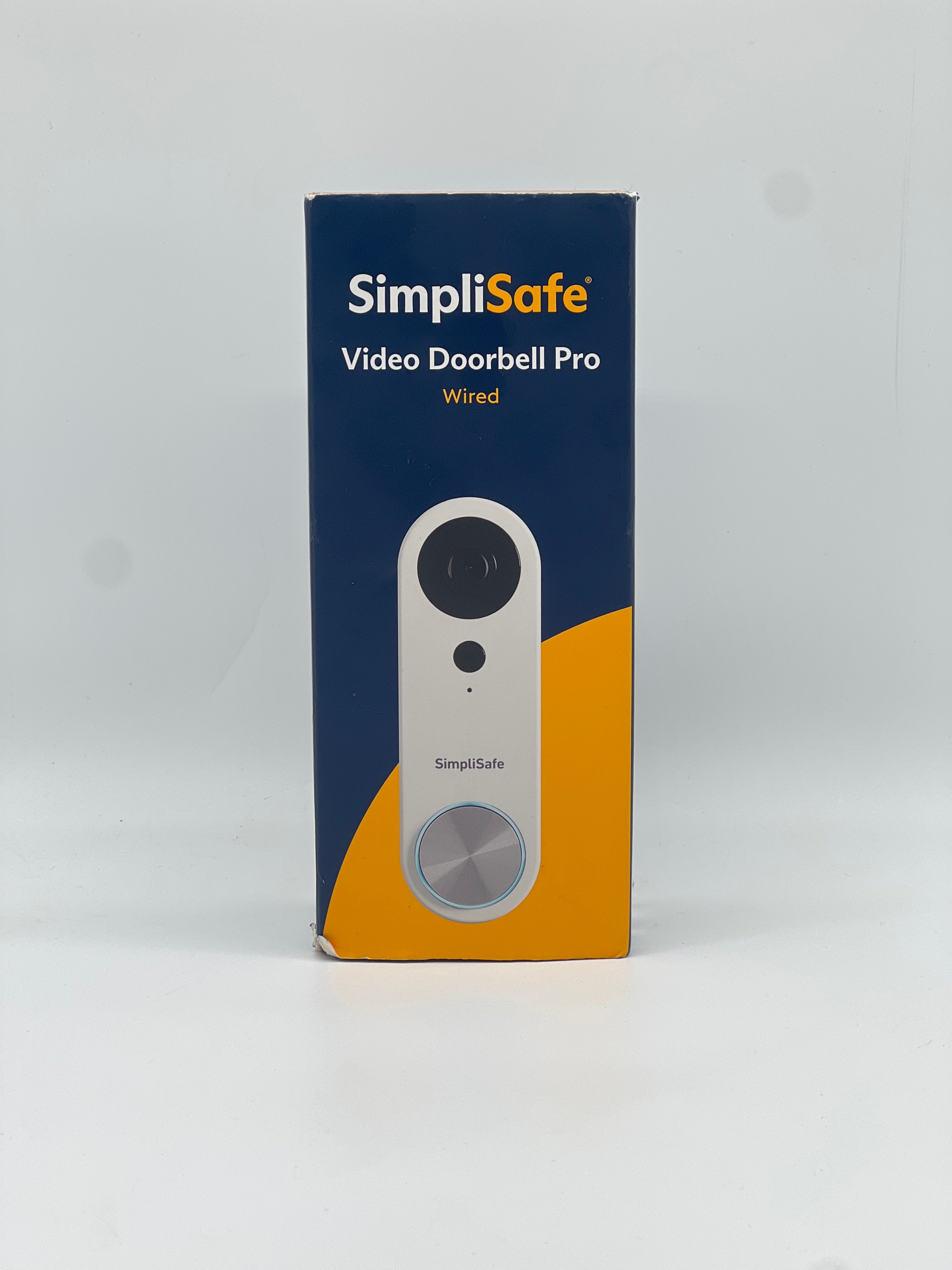 SimpliSafe Video Doorbell Pro Wired White Smart Home Compatible New Open Box