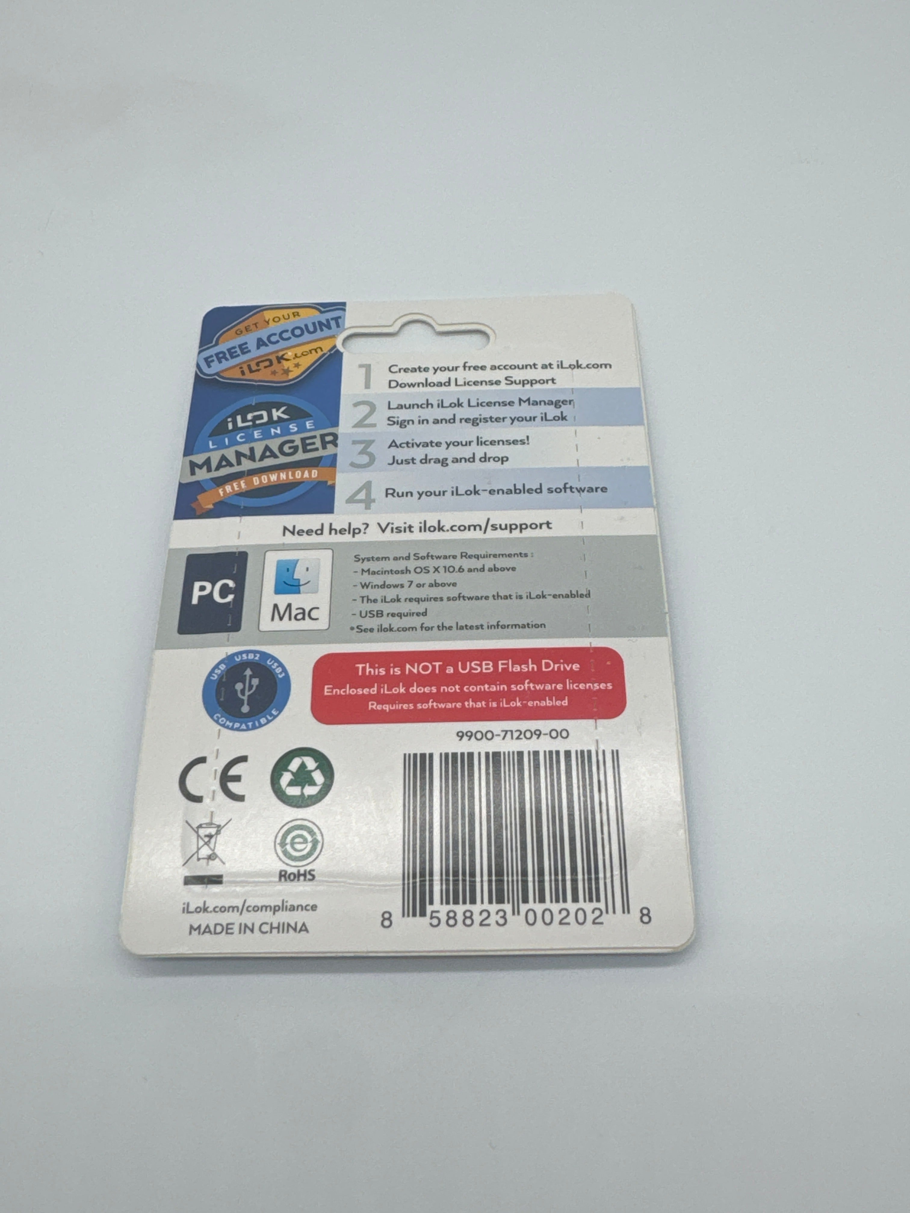 Pace iLok Gen 3 USB License Key USB 3.0 20MB/s Silver New In Box