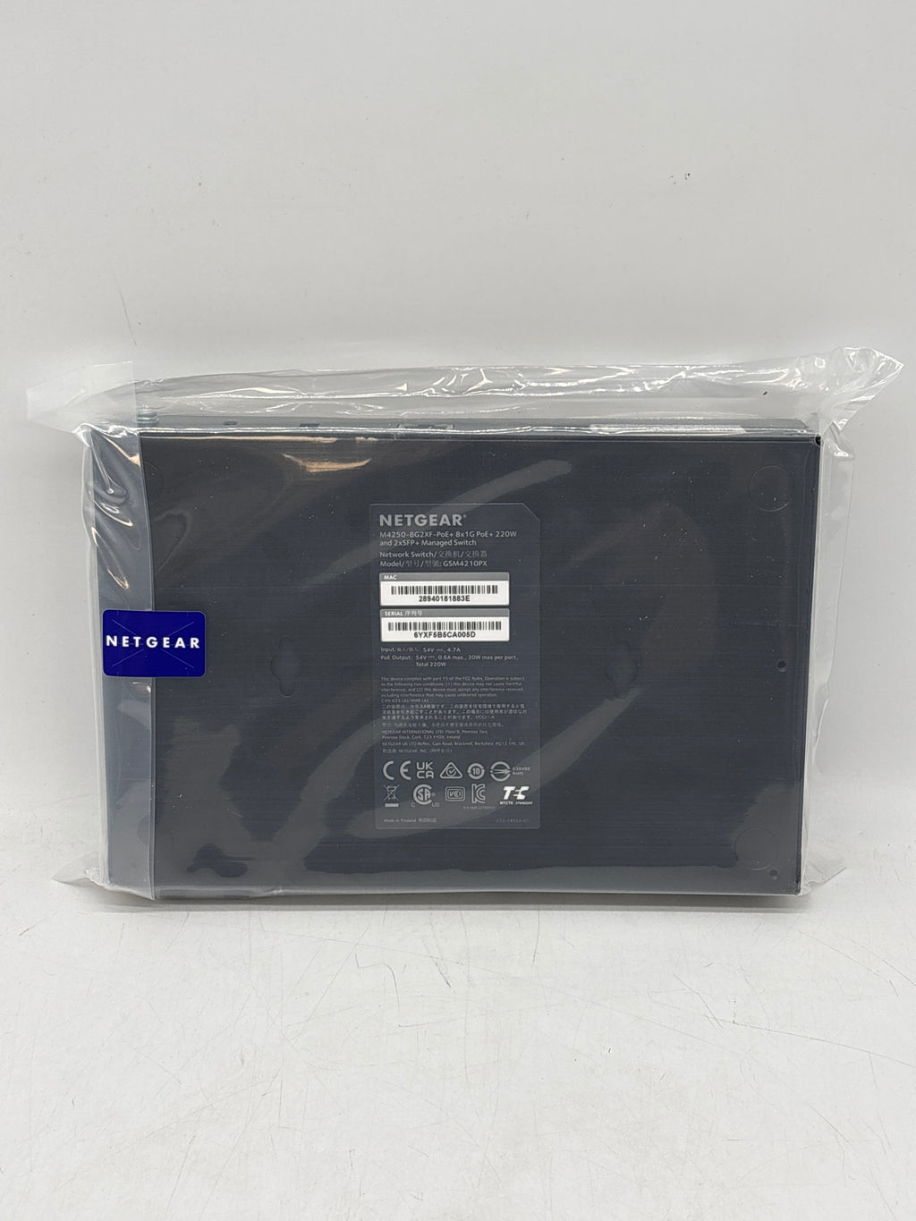 Netgear Avline GSM4210PX-100NAS Wired Router Black - New Open Box