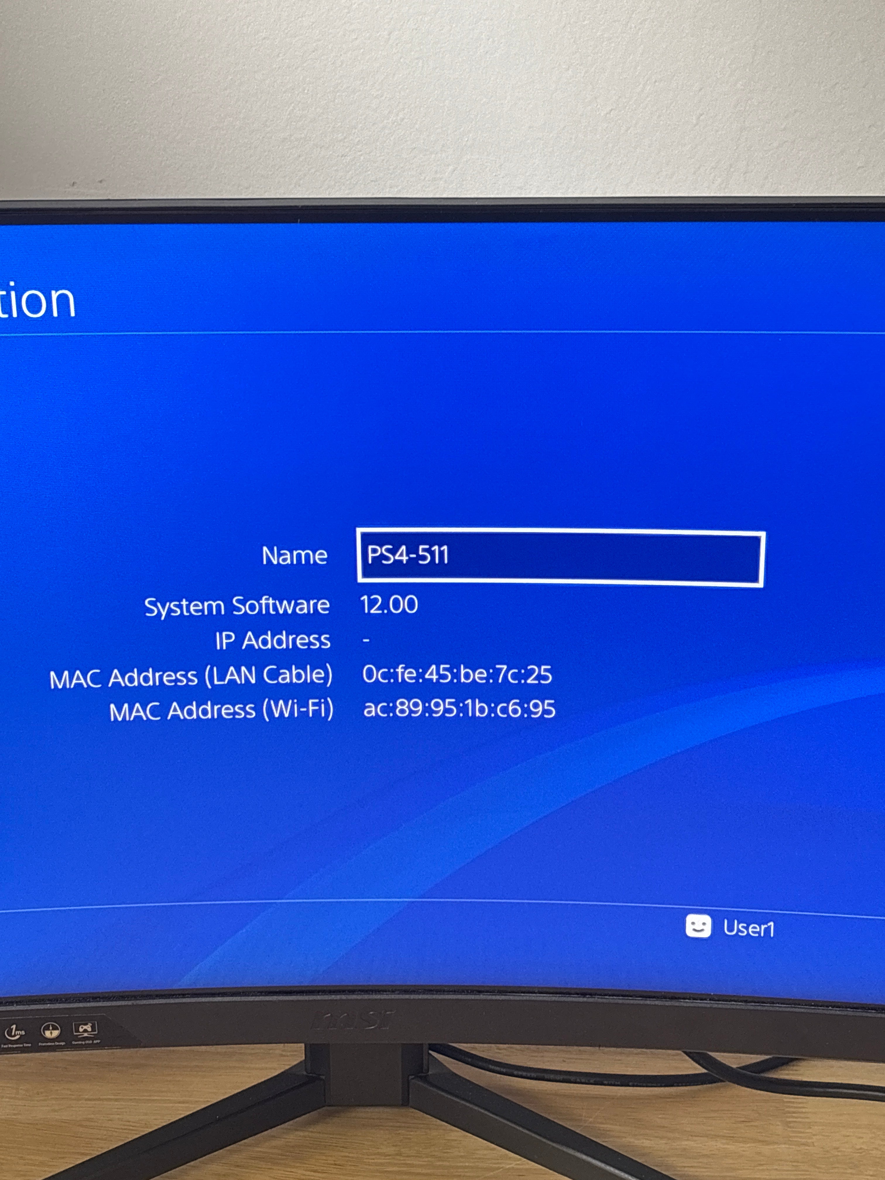 Sony PlayStation 4 CUH-1215A 500GB Black Console Only - For Parts (Read DESC)