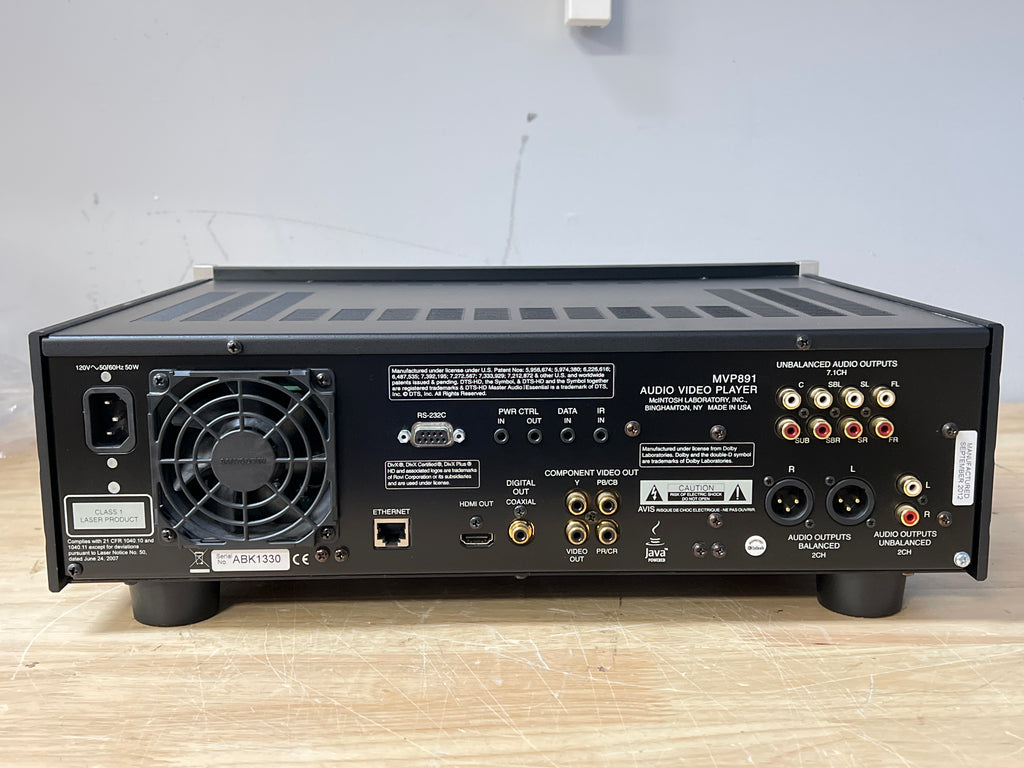 McIntosh MVP891 CD SACD Video Universal Player Black - Used