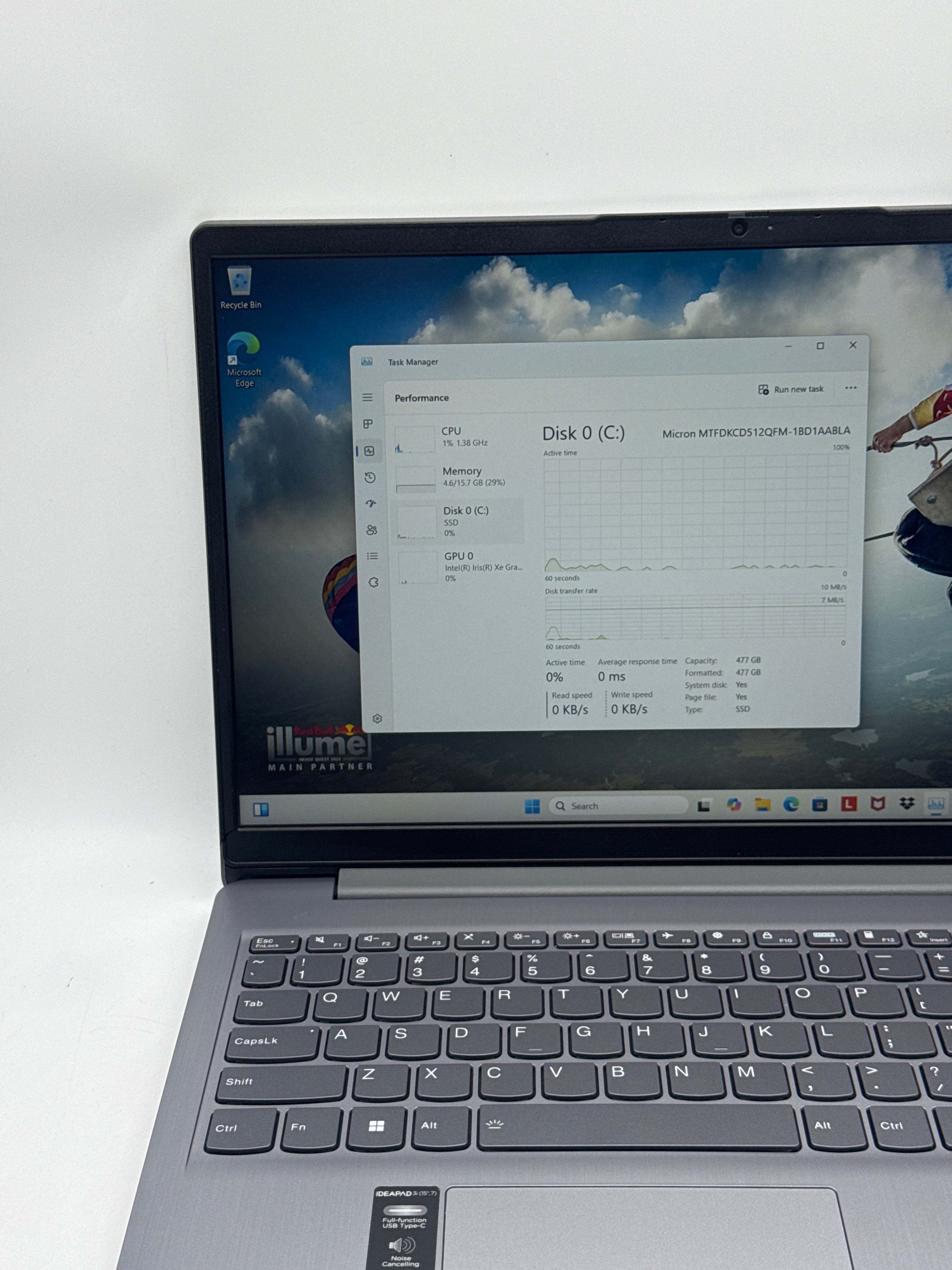 Lenovo IdeaPad 3 15IAU7 Touch i7-1255U 16GB RAM 512GB SSD