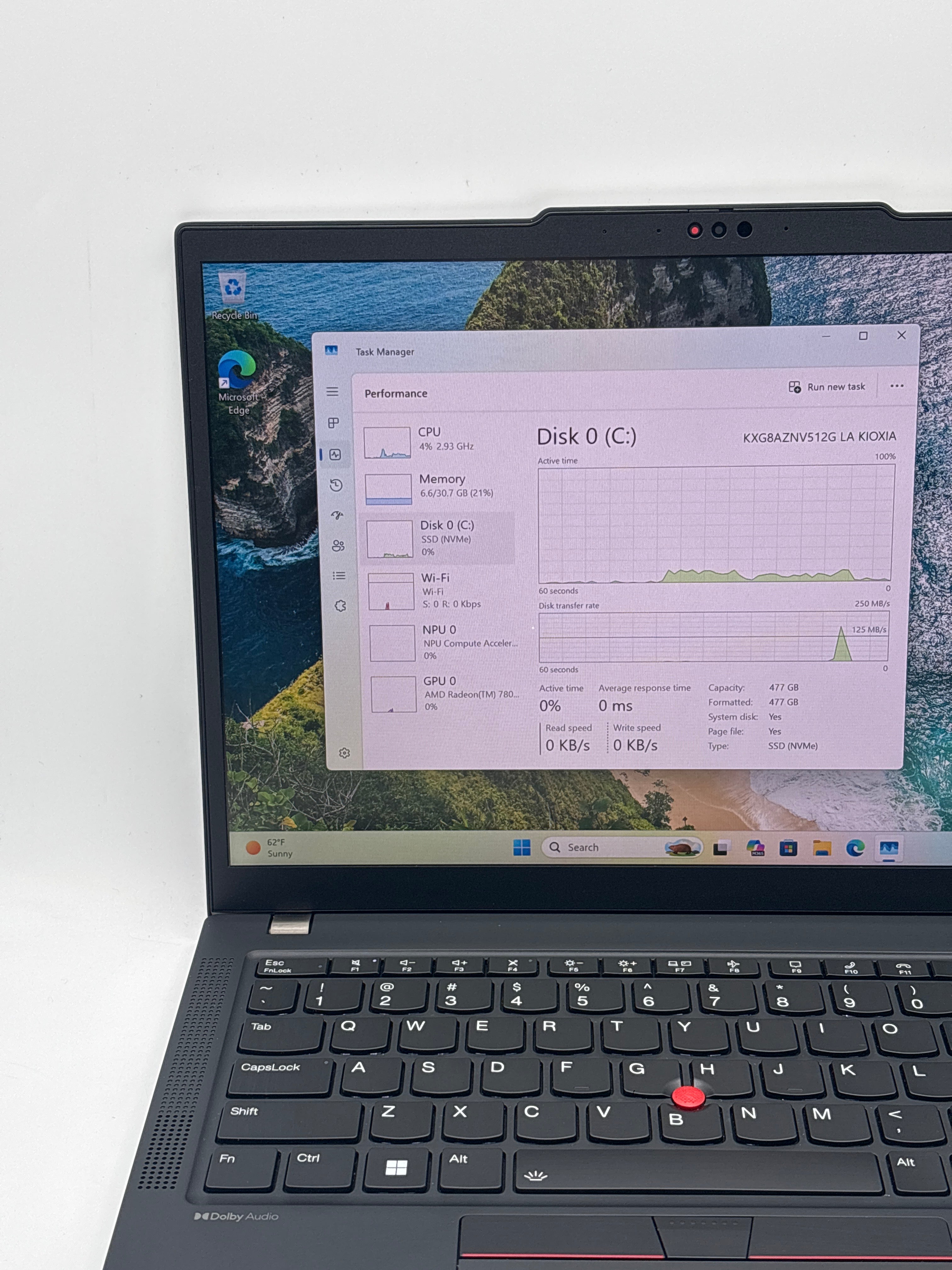 Lenovo ThinkPad X13 Gen 4 Touch AMD Ryzen 7 PRO 7840U 32GB RAM 512GB - For Parts