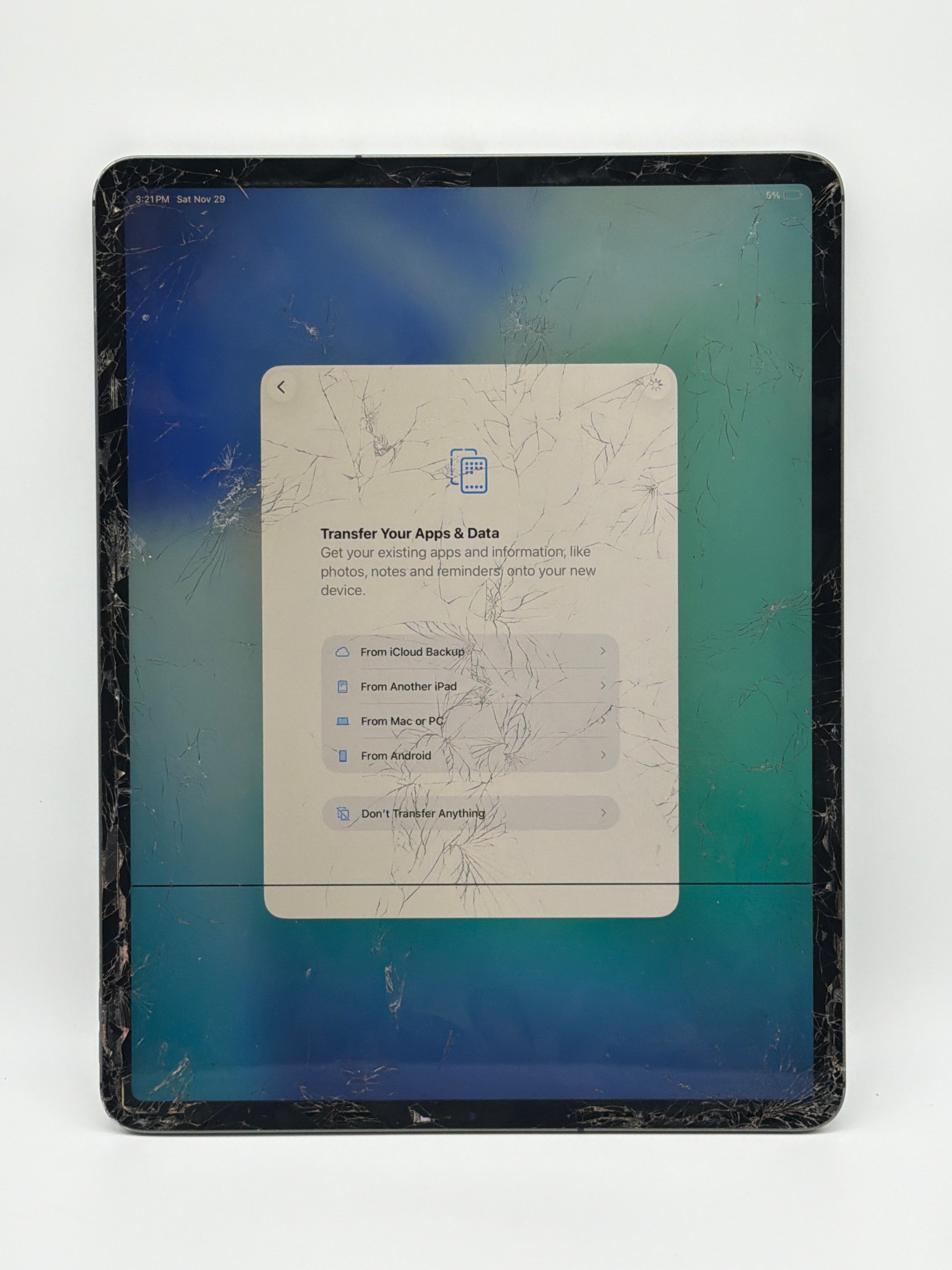 Apple iPad Pro 12.9" (4th Gen) A2069 128GB Wi-Fi Space Gray Cracked Screen