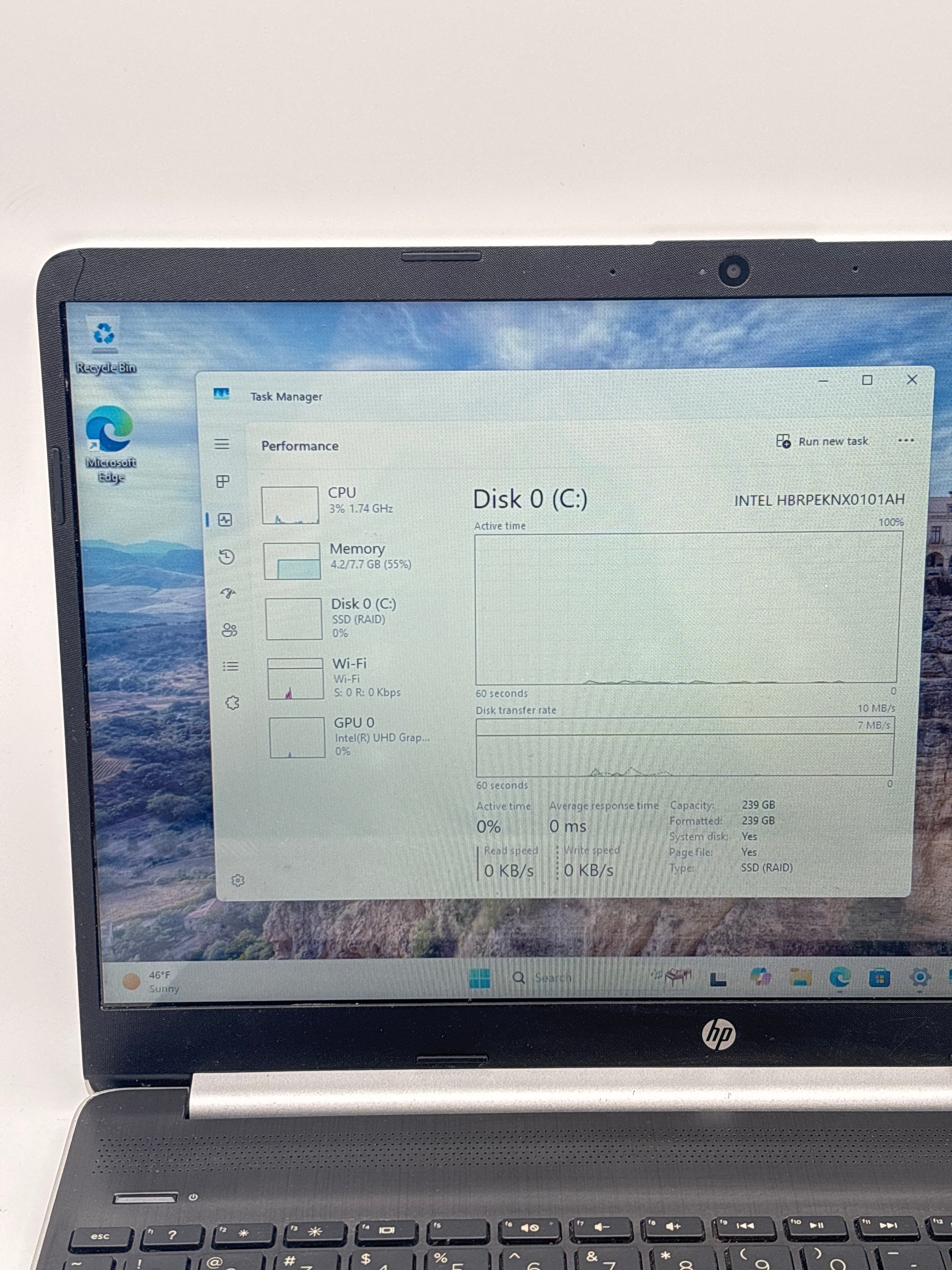 HP 15-dy1051wm i5-1035G1 8GB RAM 256GB SSD - For Parts (Small Cracks on Corners)