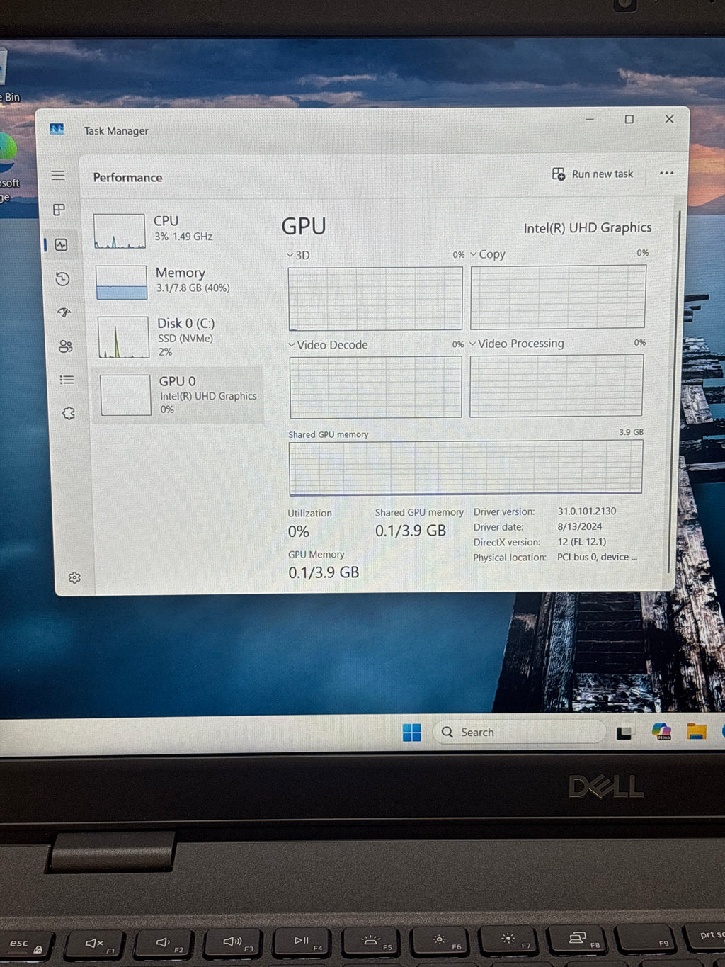 Dell Latitude 3510 15.6" Intel Core i5-10210U 8GB RAM 512GB SSD Black - Used