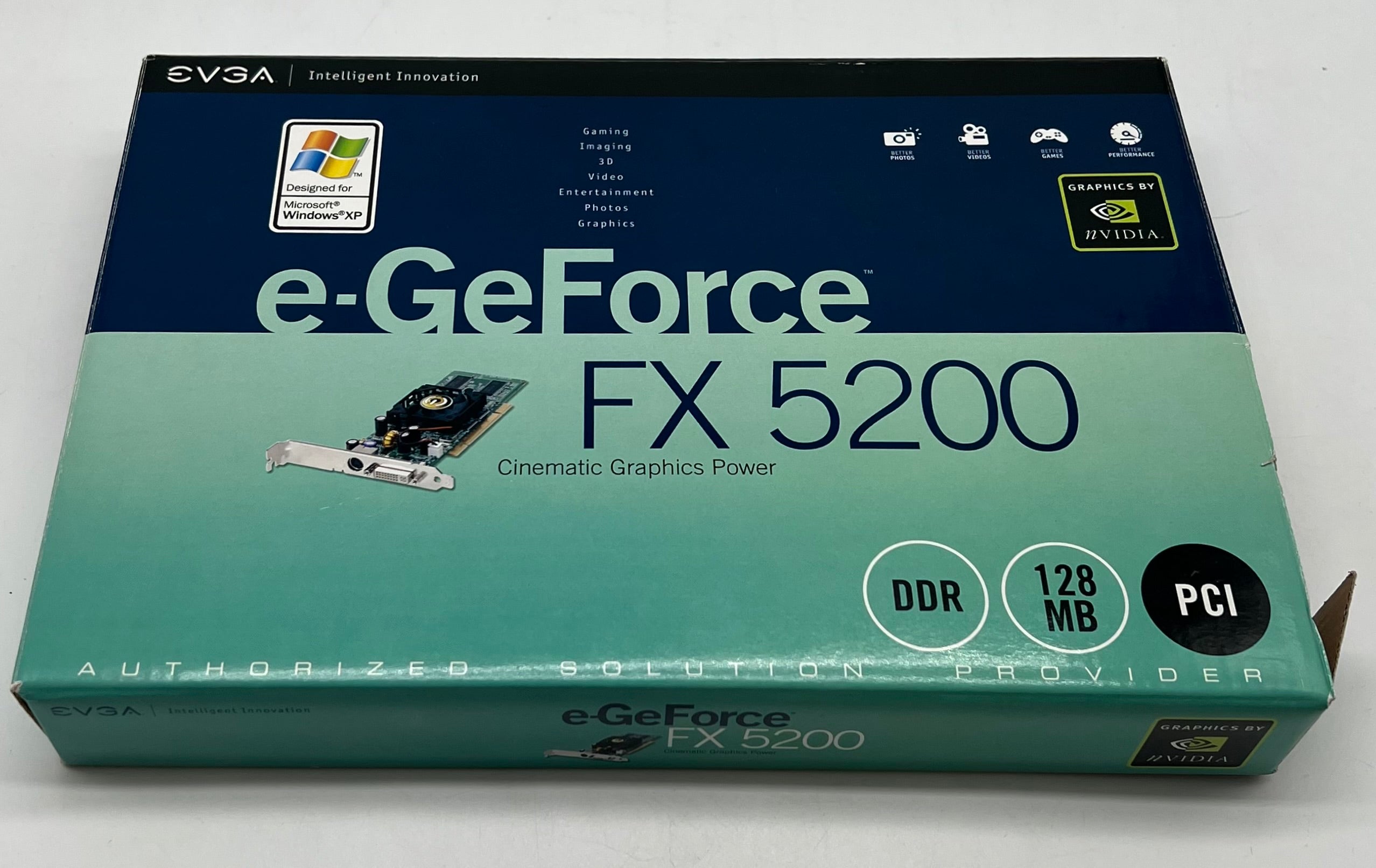 EVGA GeForce FX5200 128MB DDR SDRAM PCI Graphics Card - For Parts(Untested)