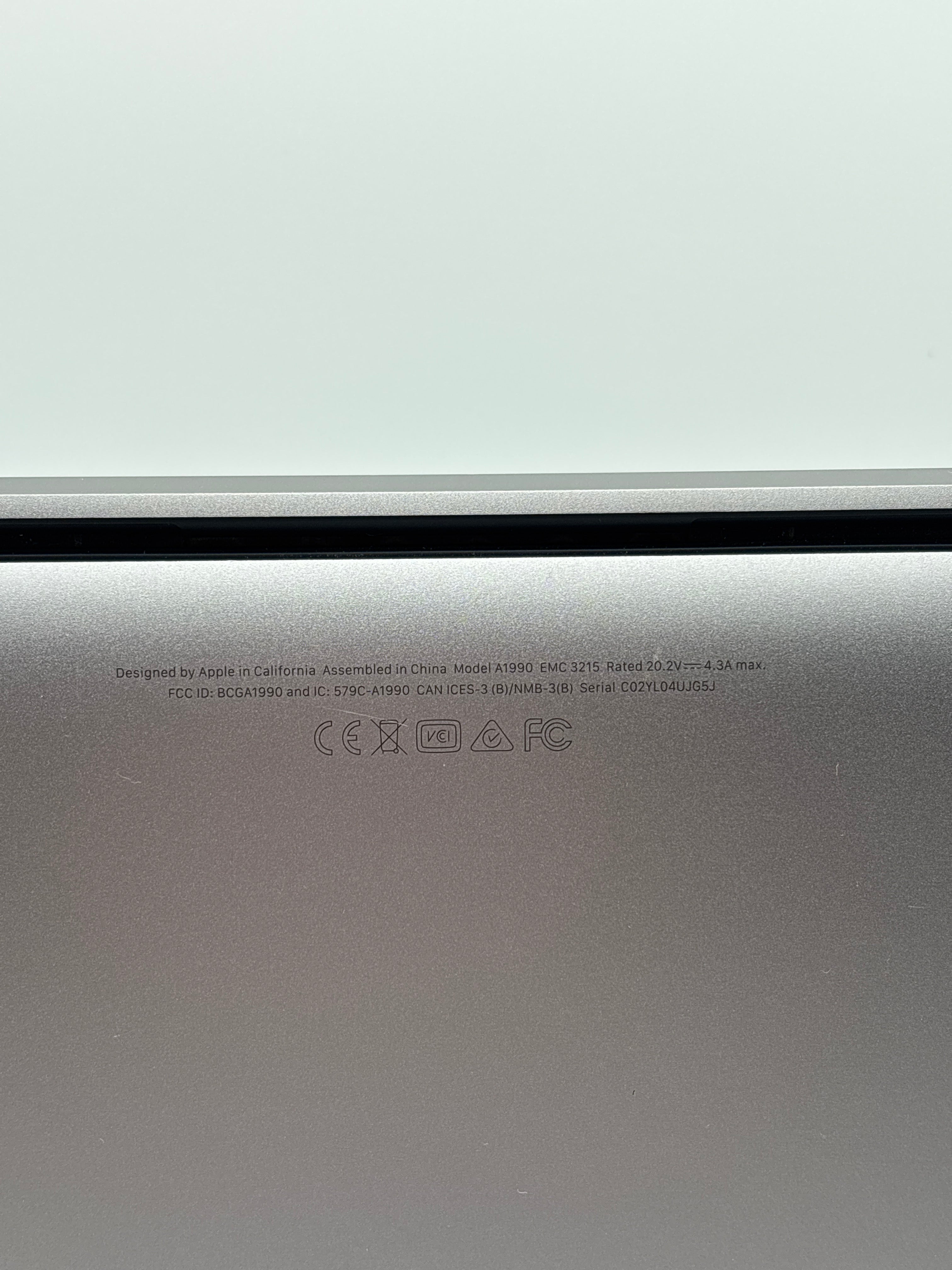 Apple MacBook Pro 15.4" A1990 i7 16GB RAM 512GB SSD - Service Battery