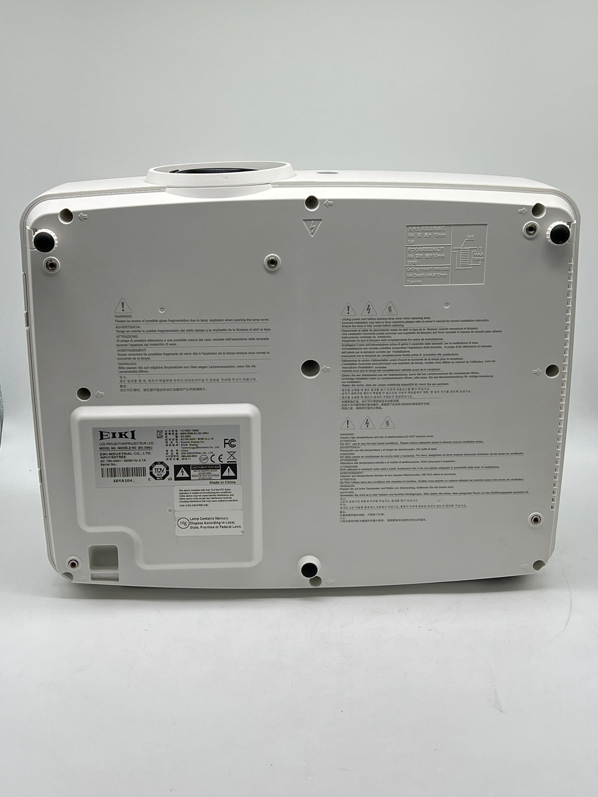 Eiki EK-305U 5000-Lumen WUXGA 3LCD Projector 1920x1200 - Used