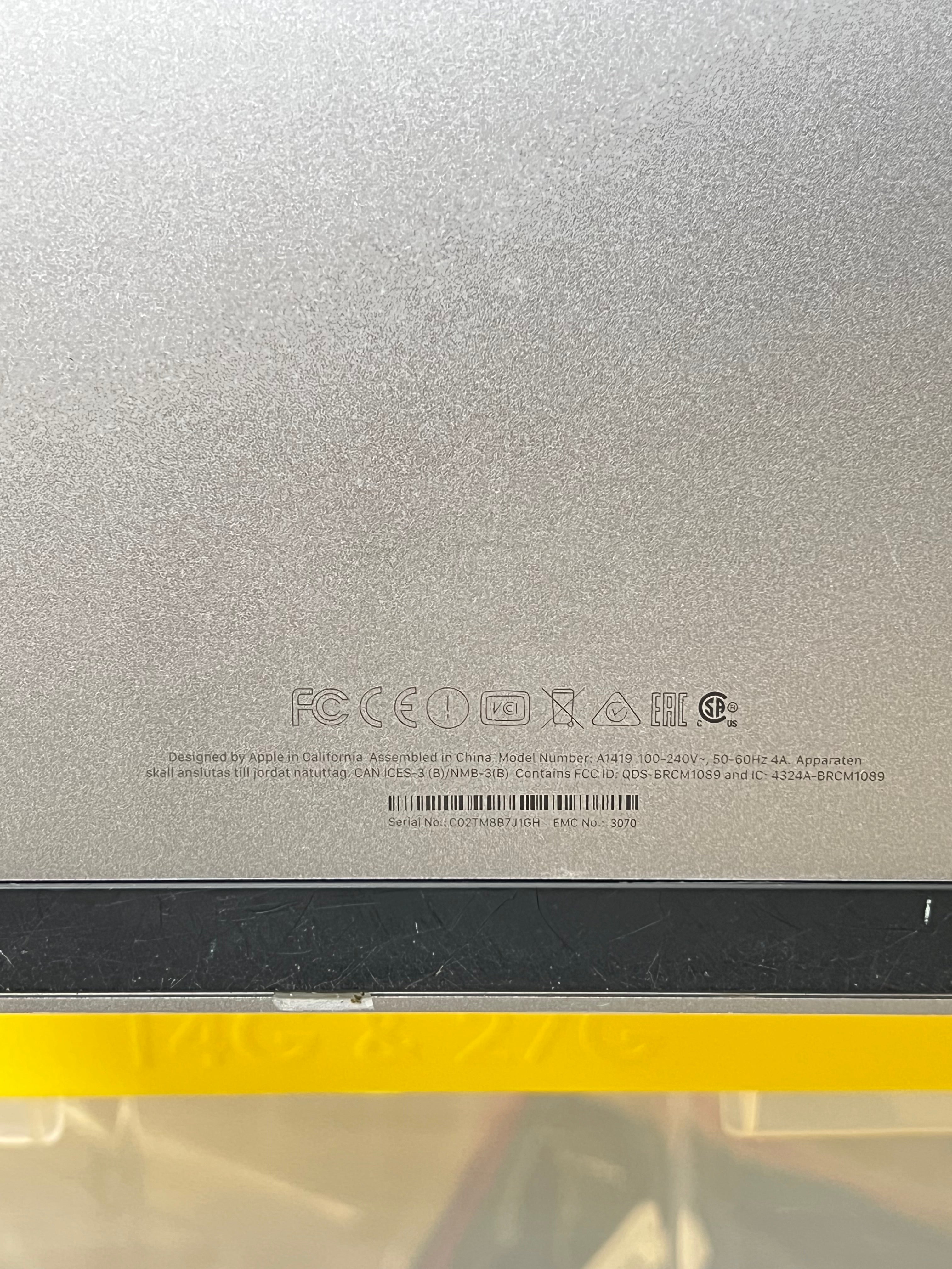 Apple iMac 2012 i5 3.5GHz 8GB RAM 1TB HDD