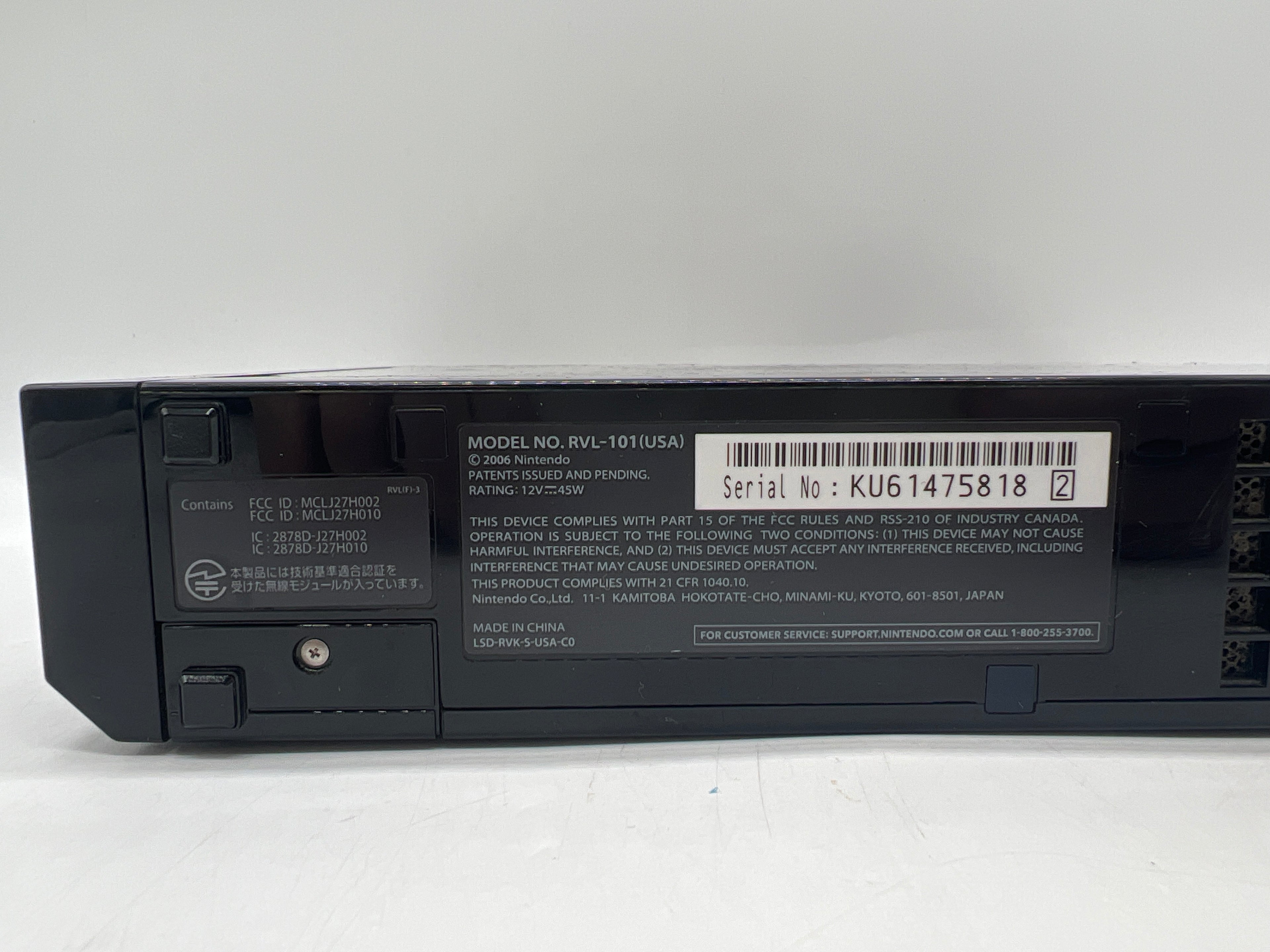 Nintendo Wii RVL-101 Console + Sensor Only - Used