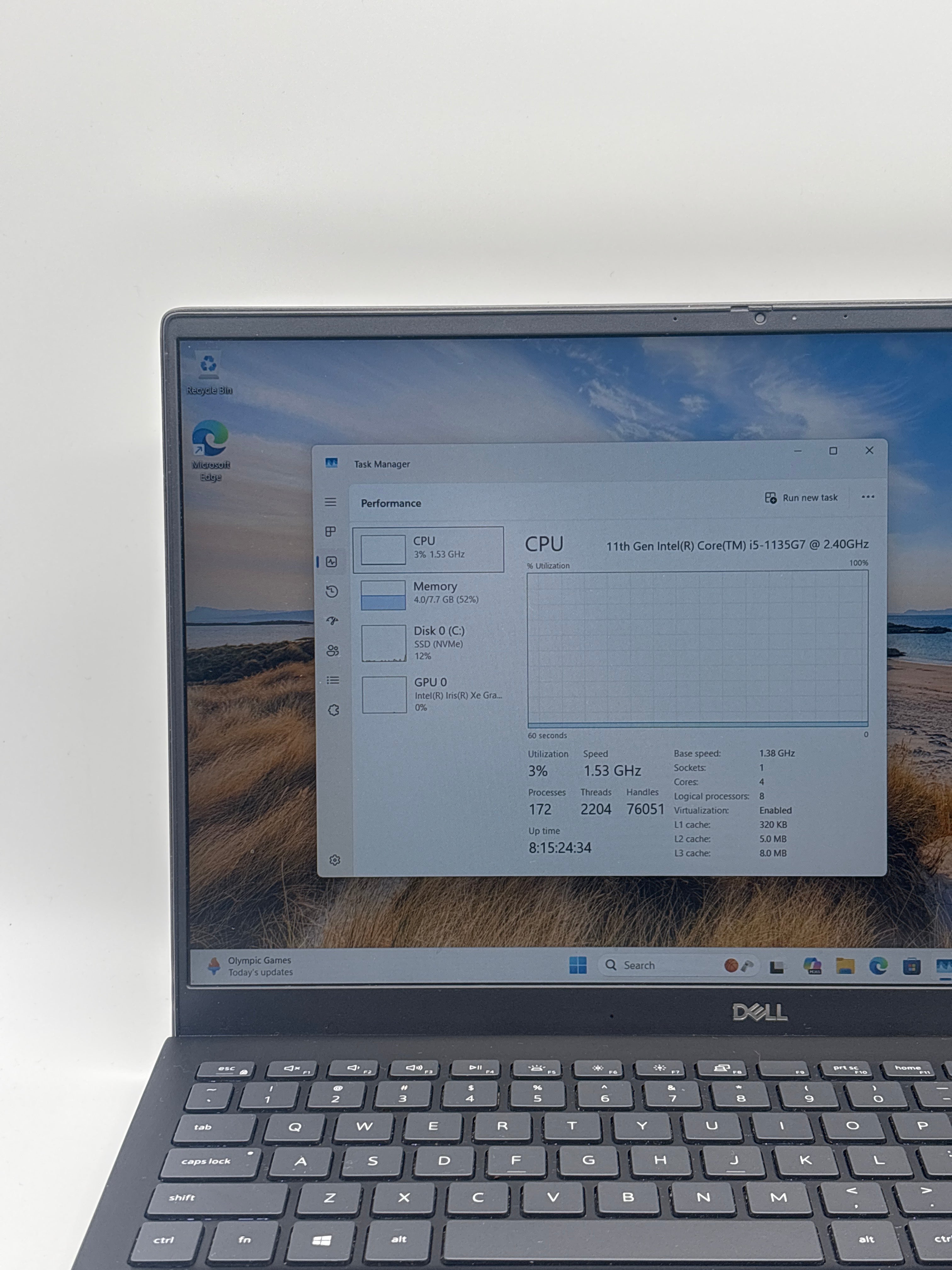 Dell Vostro 5502 i5-1135G7 8GB RAM 256GB SSD