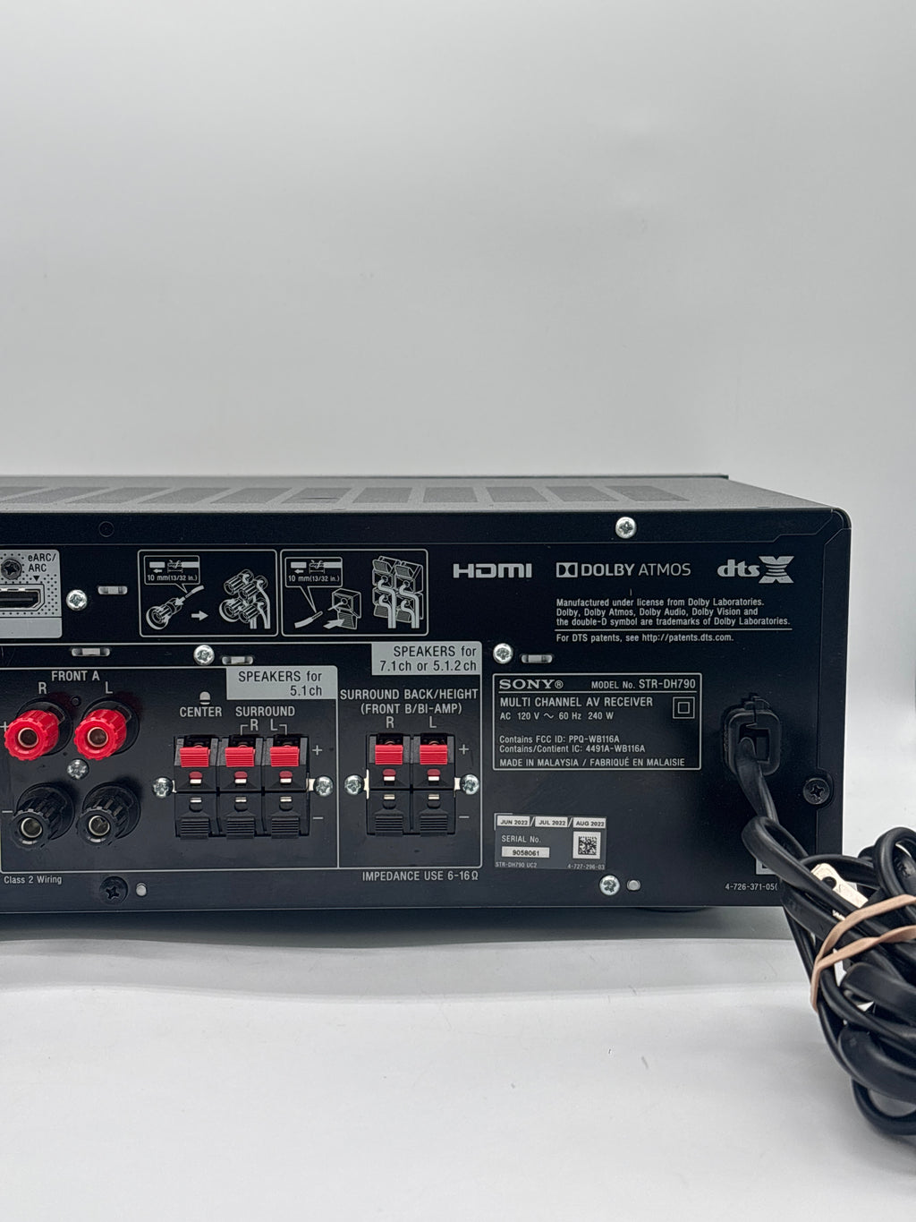 SONY STR-DH790 Multi Channel AV Receiver - For Parts (Read Desc)
