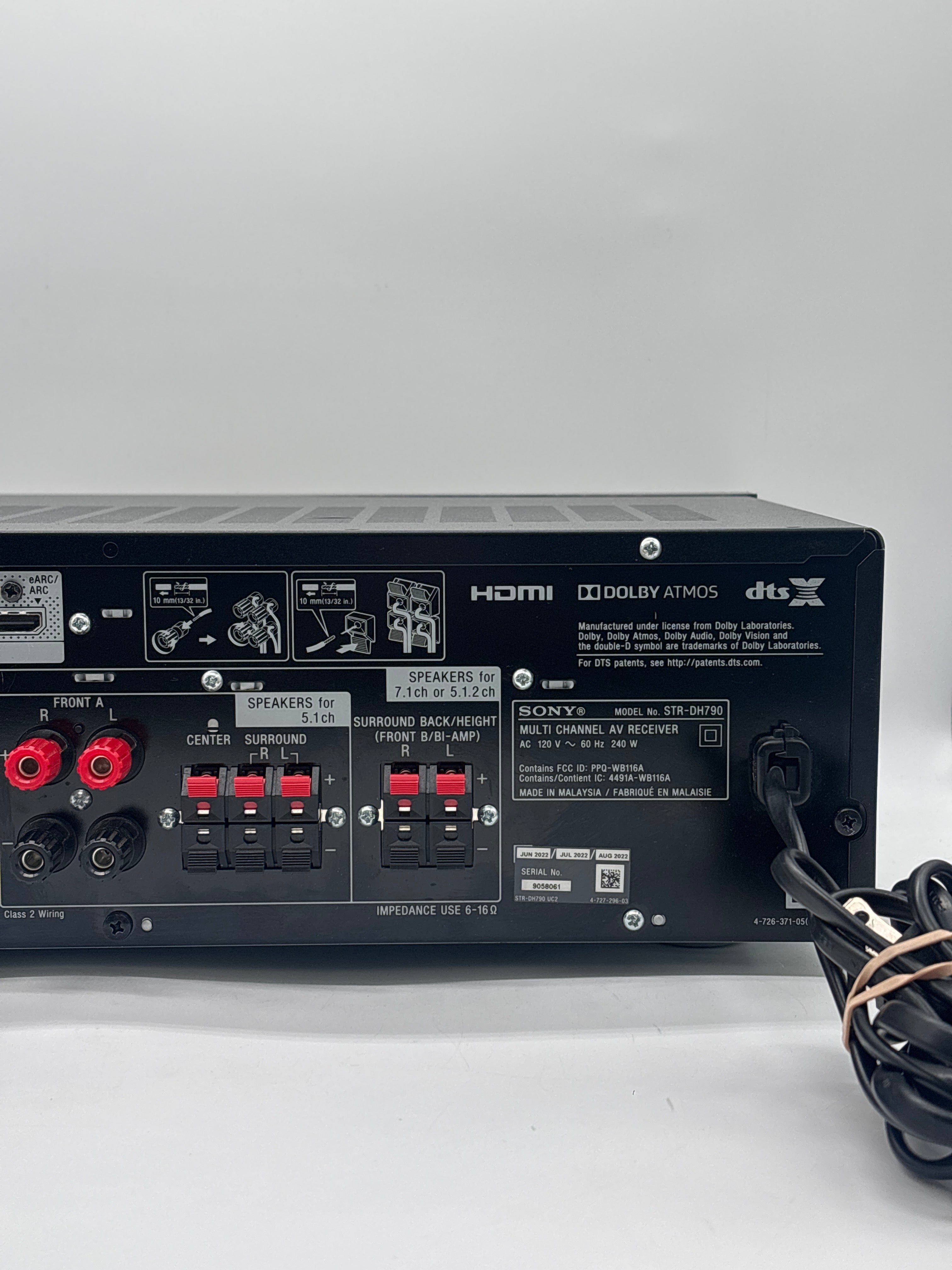 SONY STR-DH790 Multi Channel AV Receiver - For Parts (Read Desc)