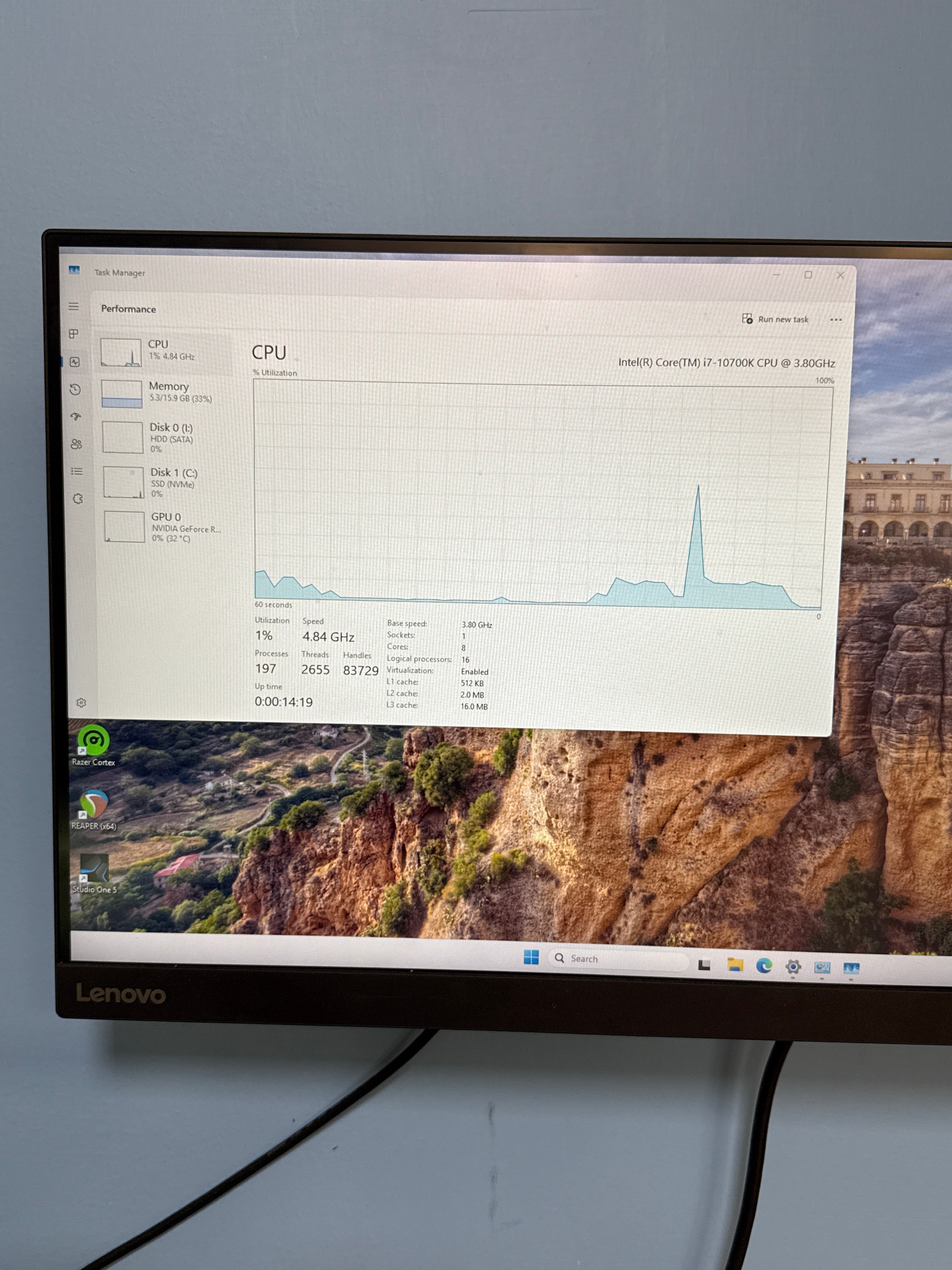 Custom PC Intel i7-10700K 16GB RAM 2TB HDD + 512GB SSD RTX 3060 12GB