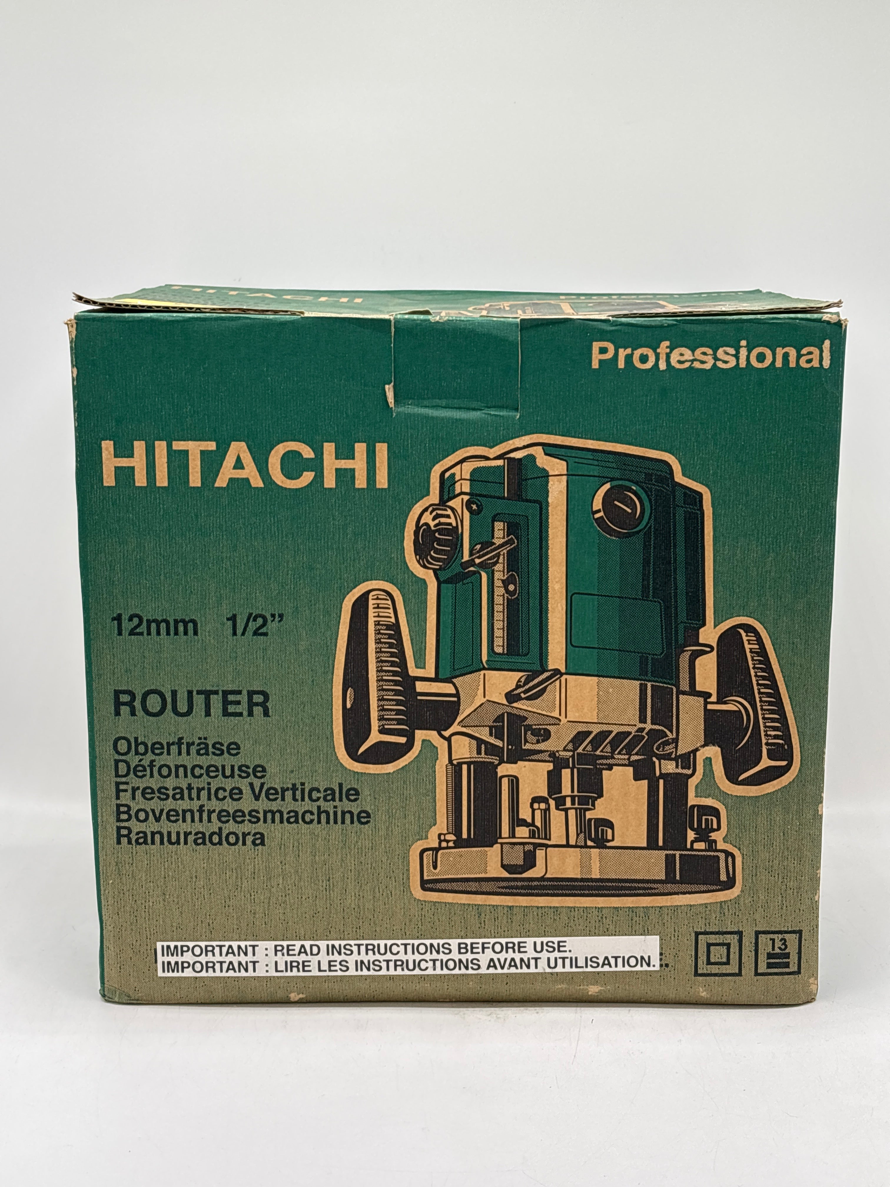 Hitachi M12V 12mm Router Professional Corded Electric - Used With Box