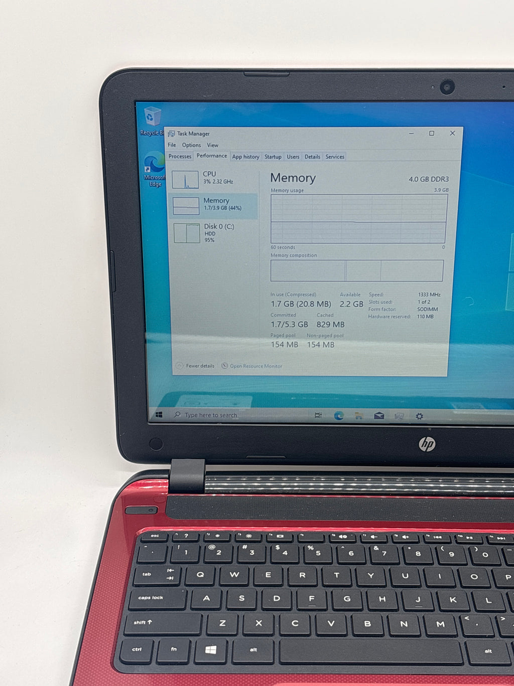 HP 15-f272wm N3540 4GB RAM 500GB HDD - For Parts (Read DESC)
