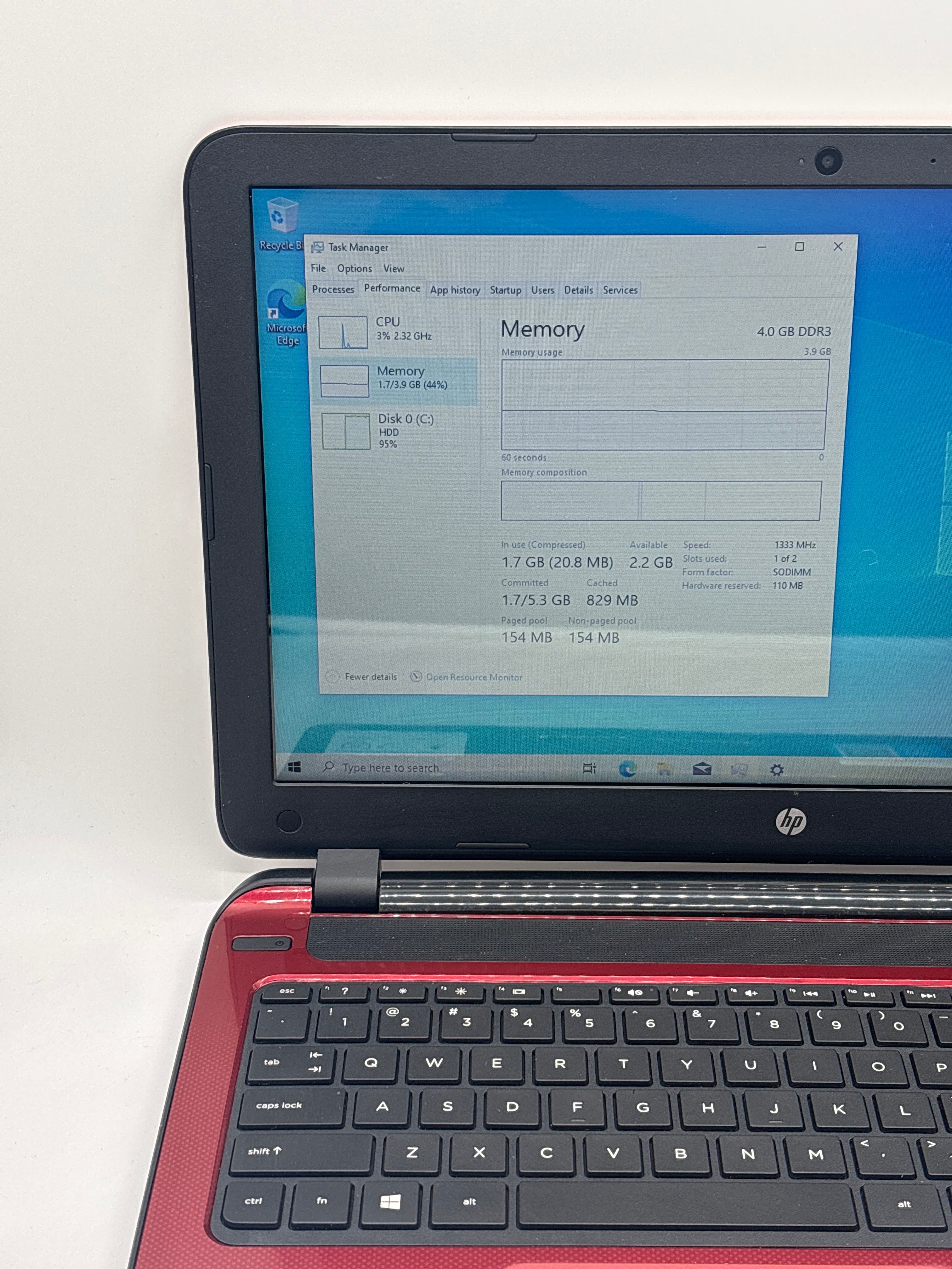 HP 15-f272wm N3540 4GB RAM 500GB HDD - For Parts (Read DESC)