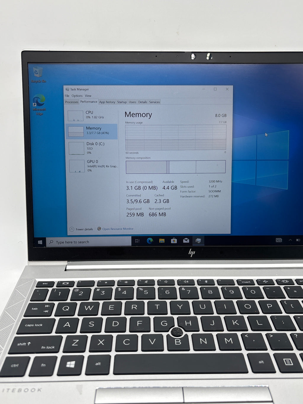 HP EliteBook 840 G8 14" i5-1145G7 8GB RAM 256GB SSD - For Parts (READ)