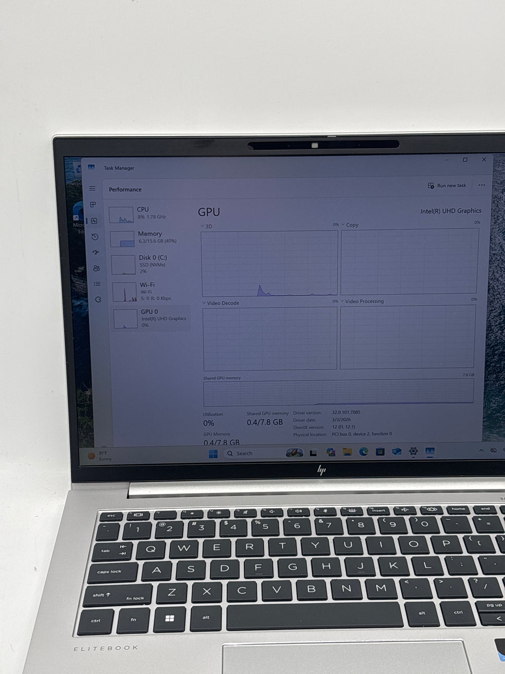 HP EliteBook 840 G10 14" i5-1345U 16GB RAM 512GB SSD Silver - Used
