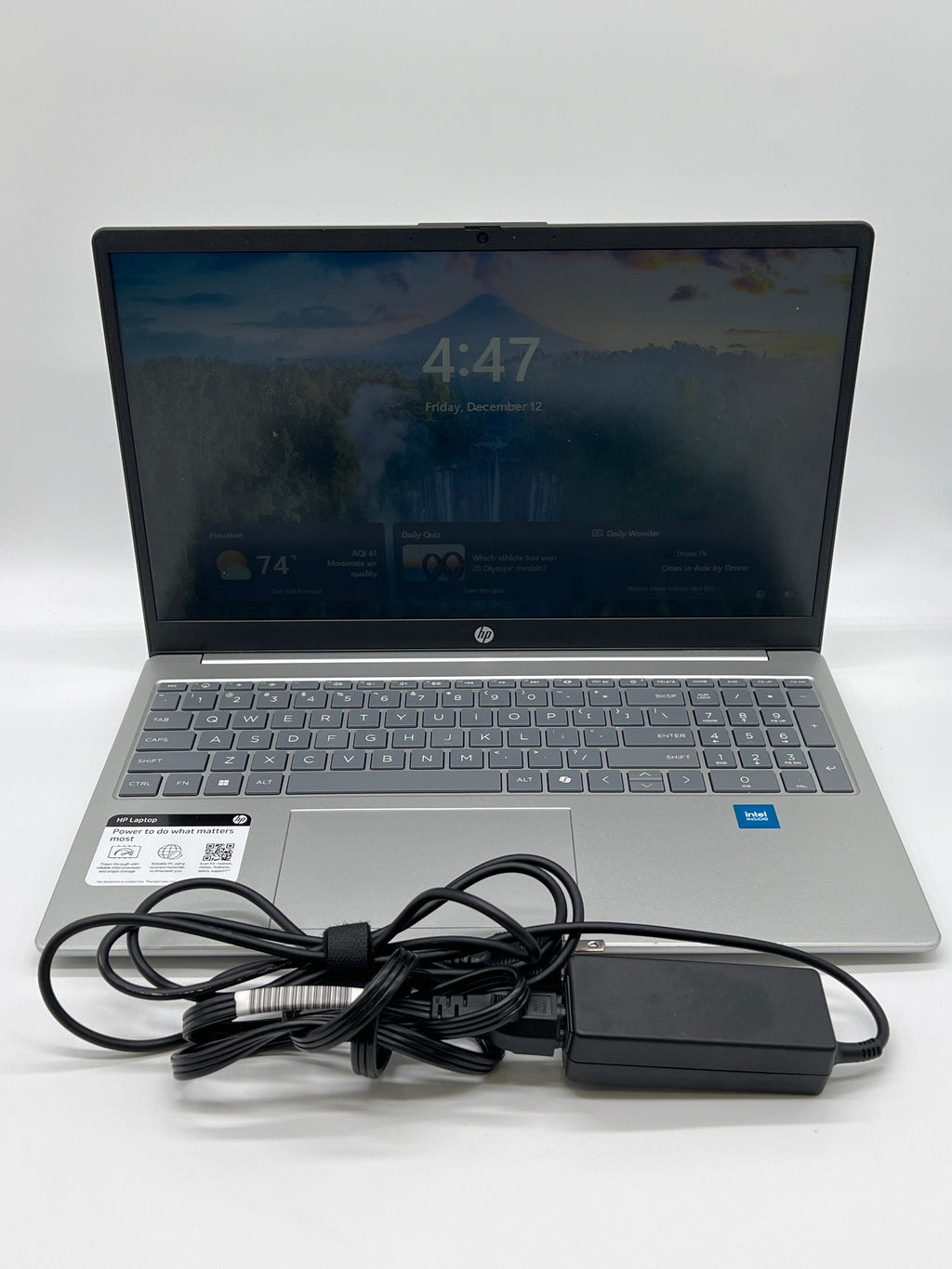 HP 15-FD0084WM Silver Laptop Intel N200 4GB RAM 128GB SSD