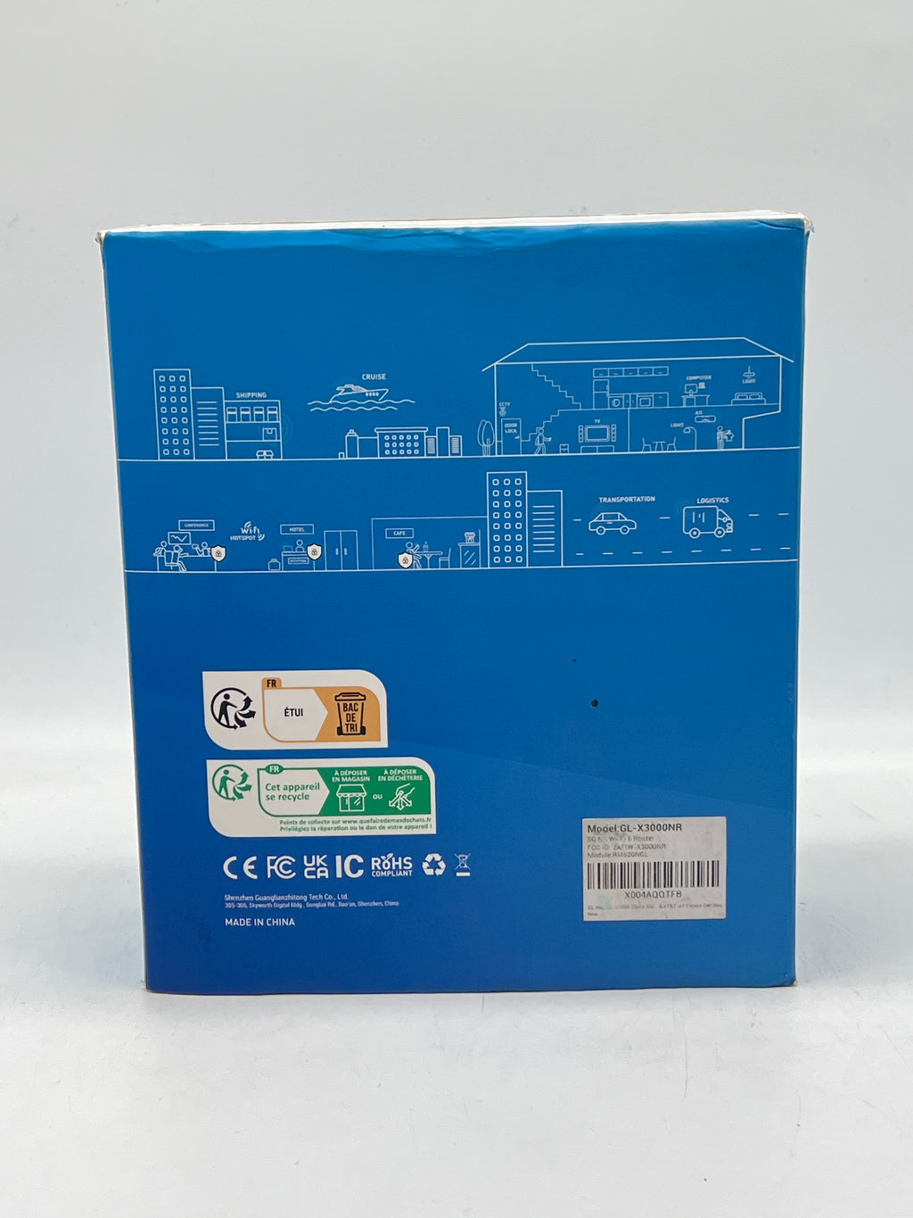 GL.iNet Spitz AX GL-X3000 Wi-Fi 6 AX3000 5G LTE Dual-Band White - Open Box