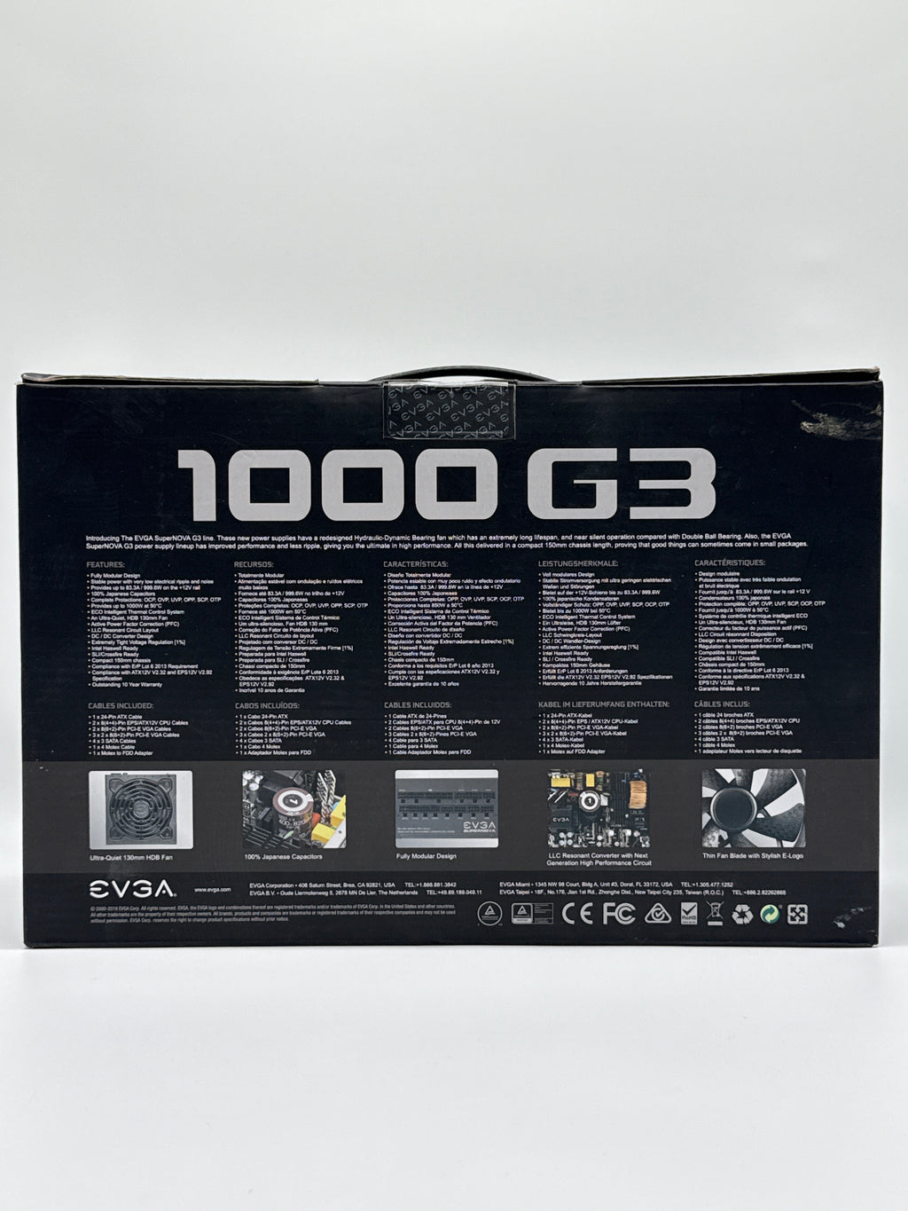 EVGA SuperNOVA 1000 G3 1000W Power Supply ATX Modular - Used in Box