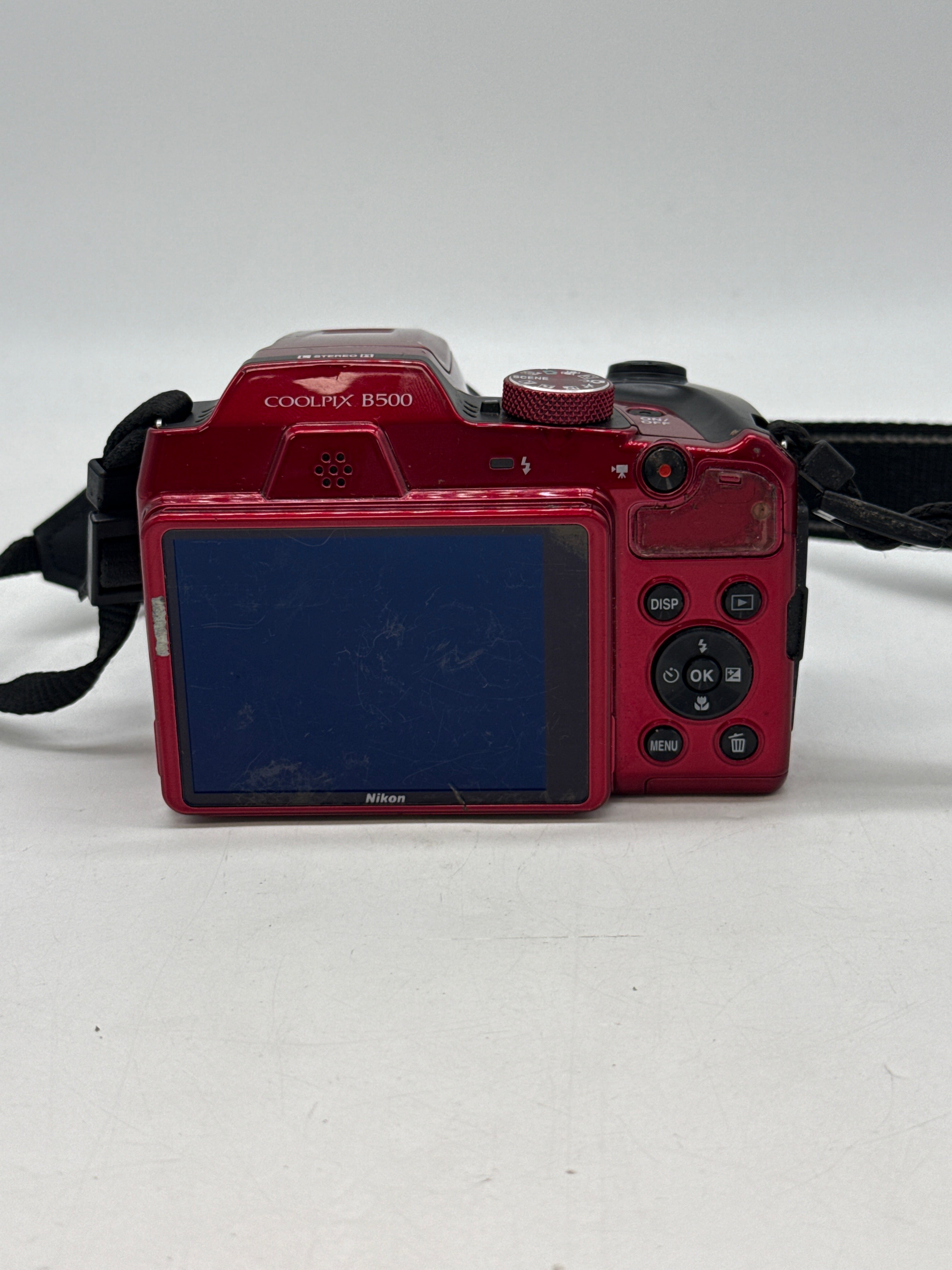 Nikon Coolpix B500 16MP 40x Zoom Digital Camera Red - For Parts Read