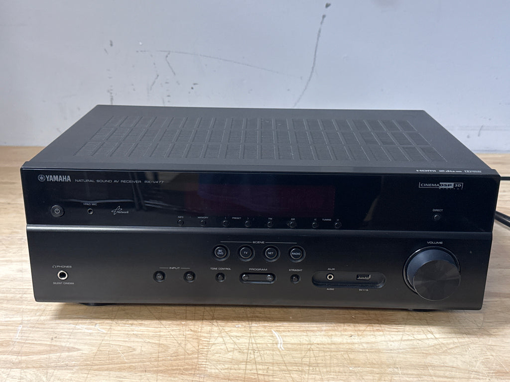 Yamaha RX-V477 5.1 Channel AV Receiver 80W per Channel 6x HDMI AirPlay - Used