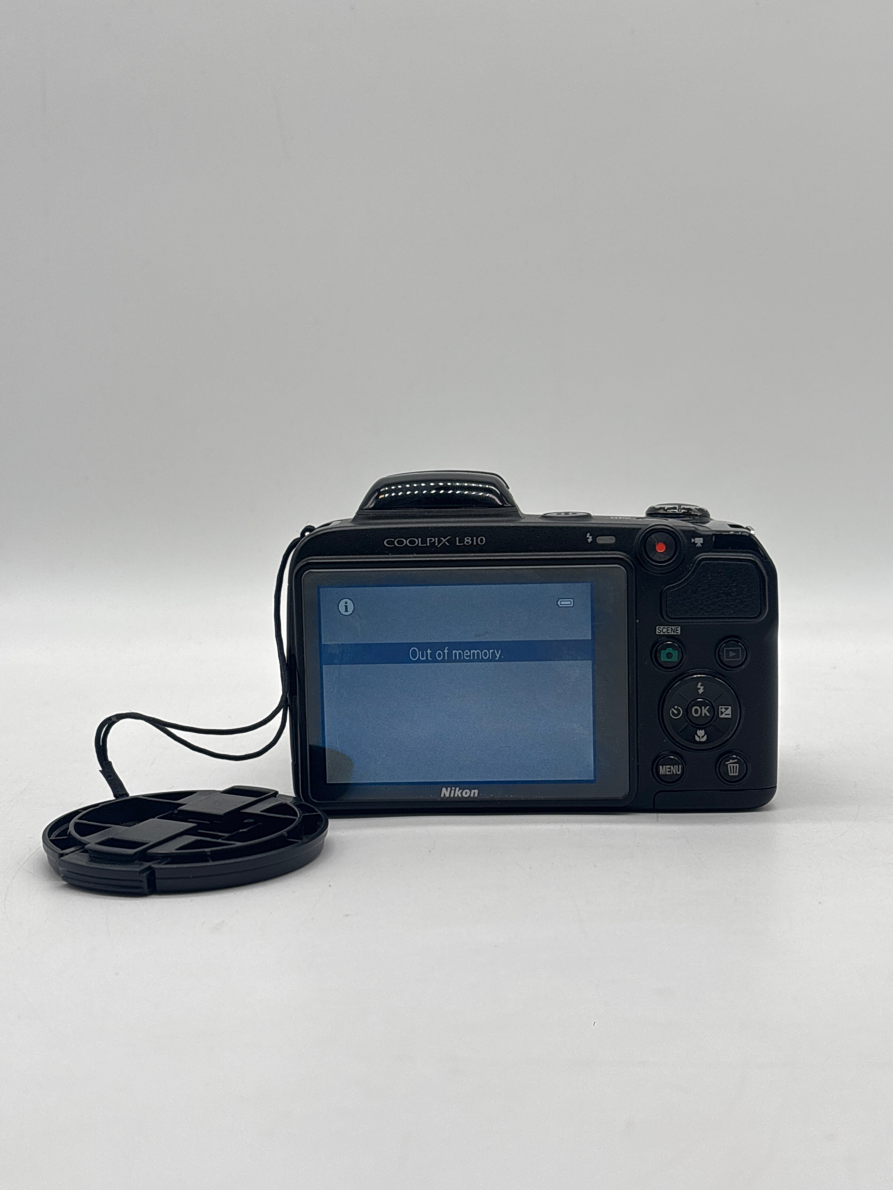 Nikon COOLPIX L810 Digital Camera Black 26x Optical Zoom - Used