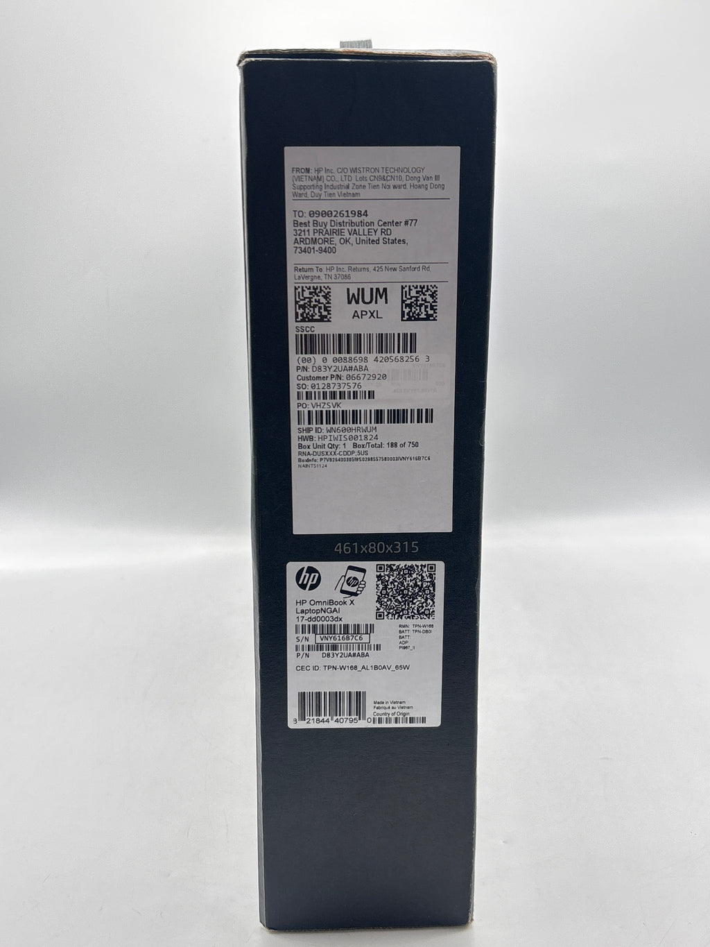 HP Omnibook X 17-DD0003DX 17" Ultra 7 256V 16GB RAM 512GB SSD Glacier Silver - New